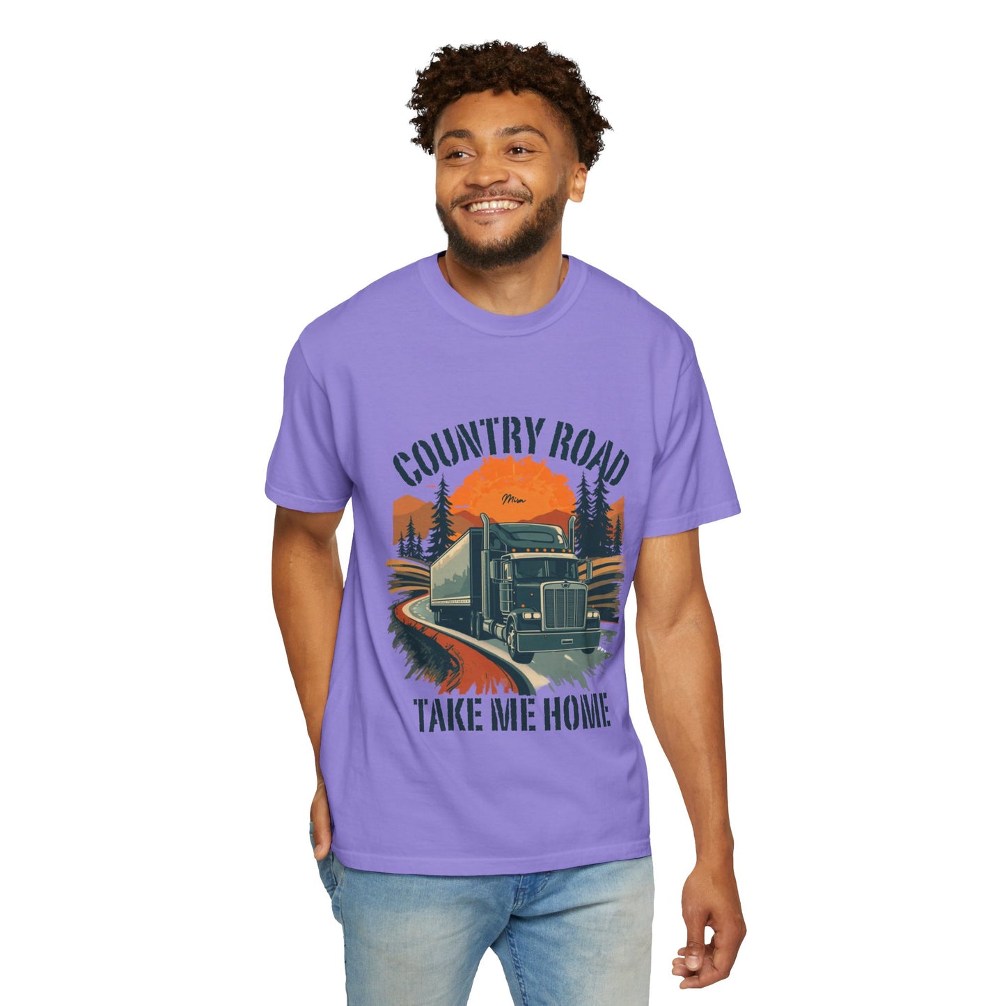 Country Road Truck Tee — "Take Me Home" Vintage Semi-Truck T-Shirt