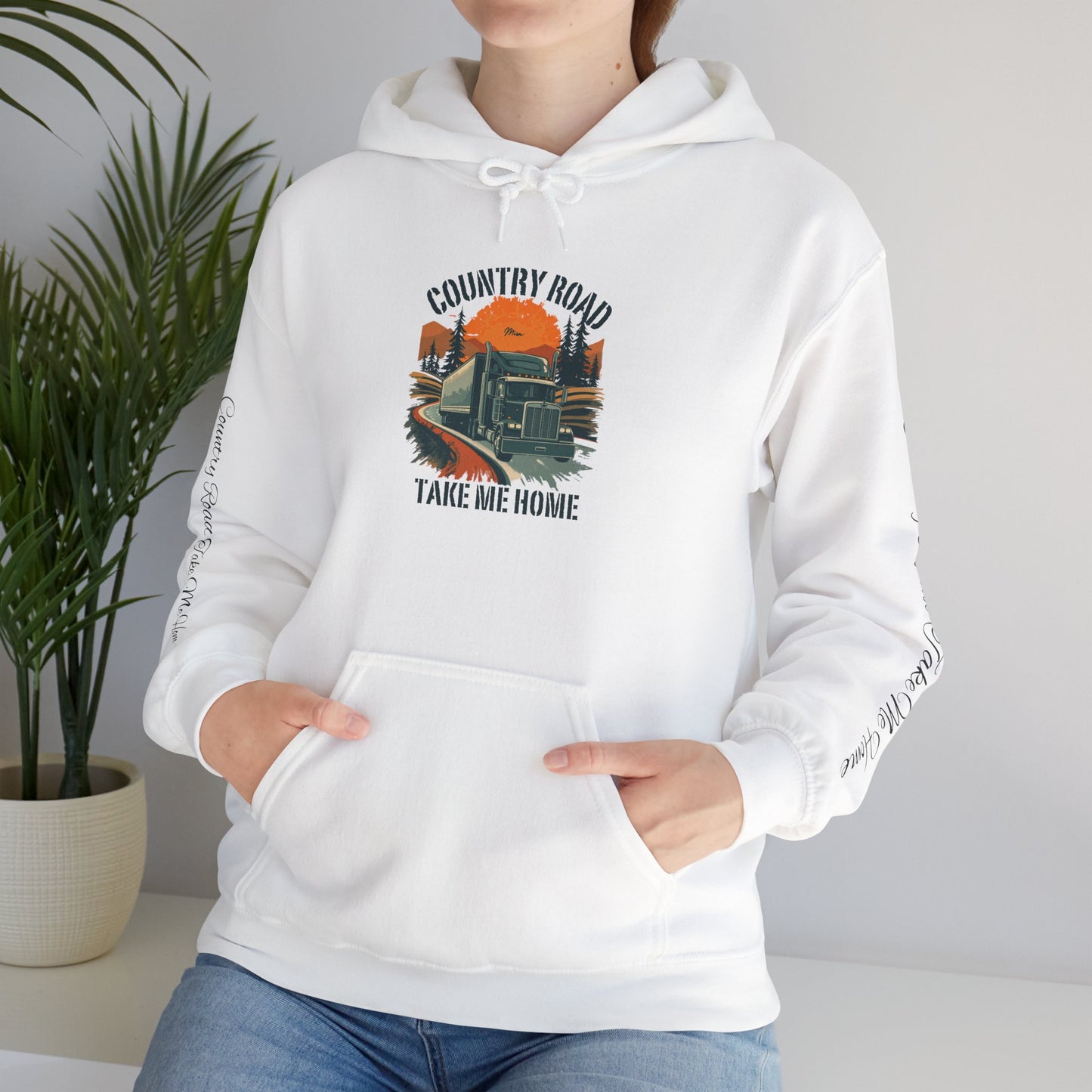 Country Road Hoodie - 'Take Me Home' Vintage Truck Graphic