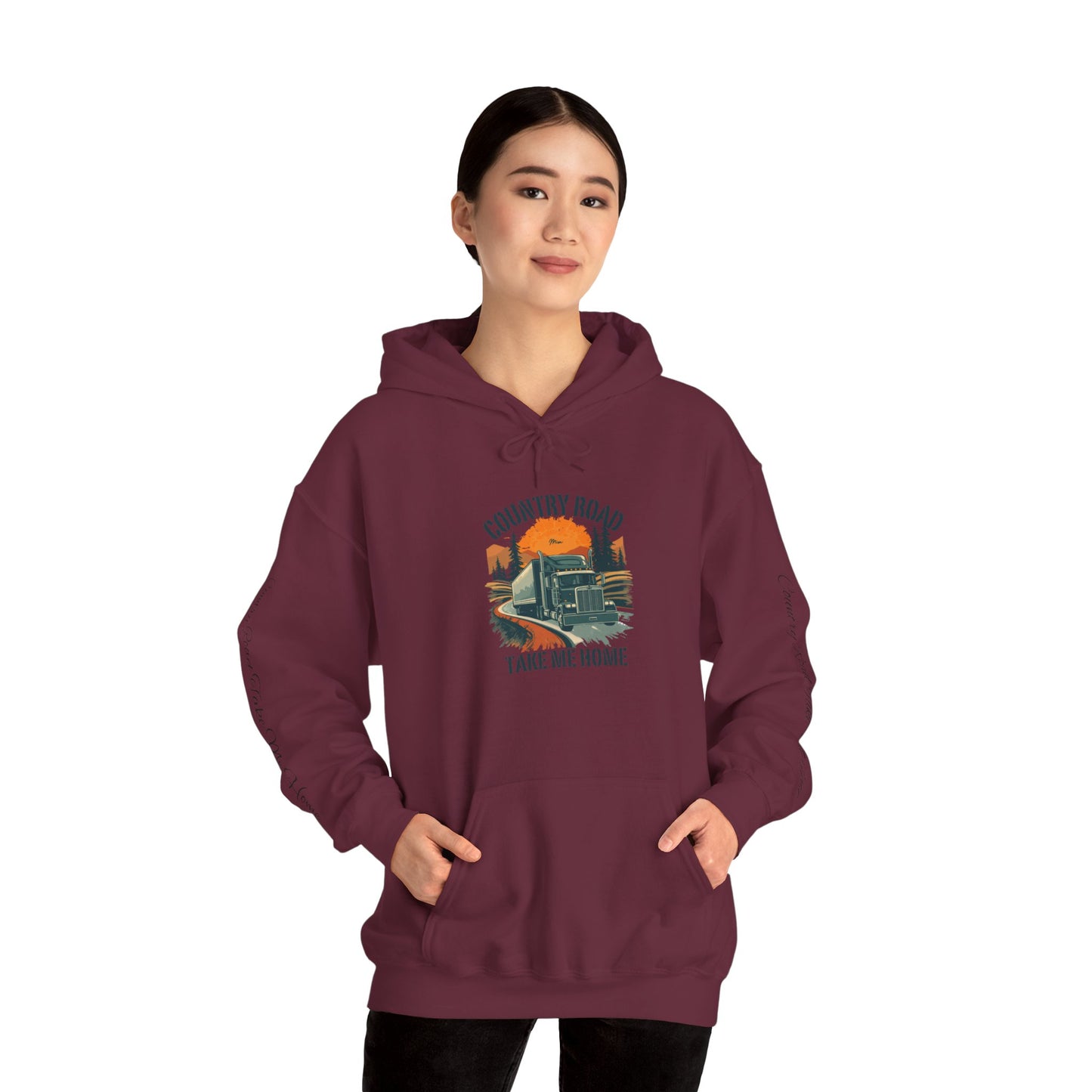 Country Road Hoodie - 'Take Me Home' Vintage Truck Graphic