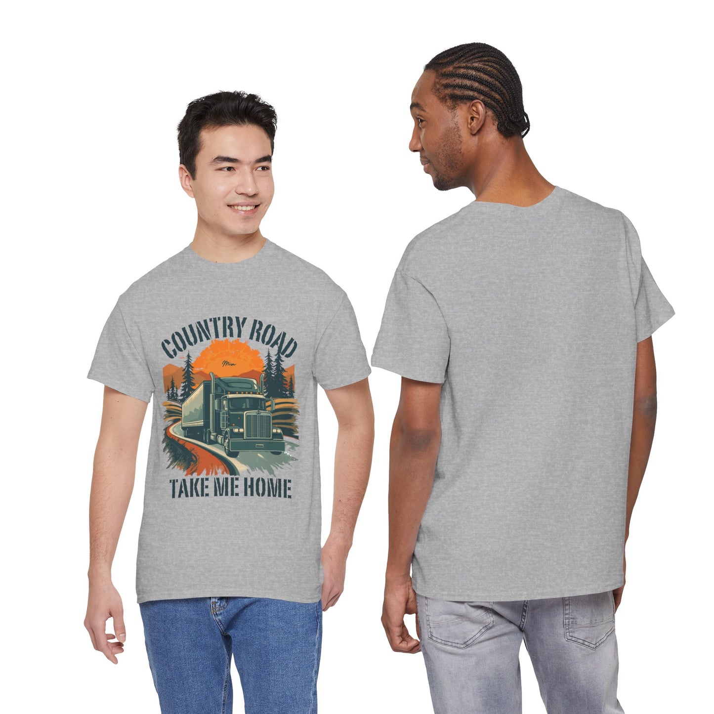 Country Road Truck Tee — "Country Road Take Me Home" Vintage Semi-Truck T-Shirt