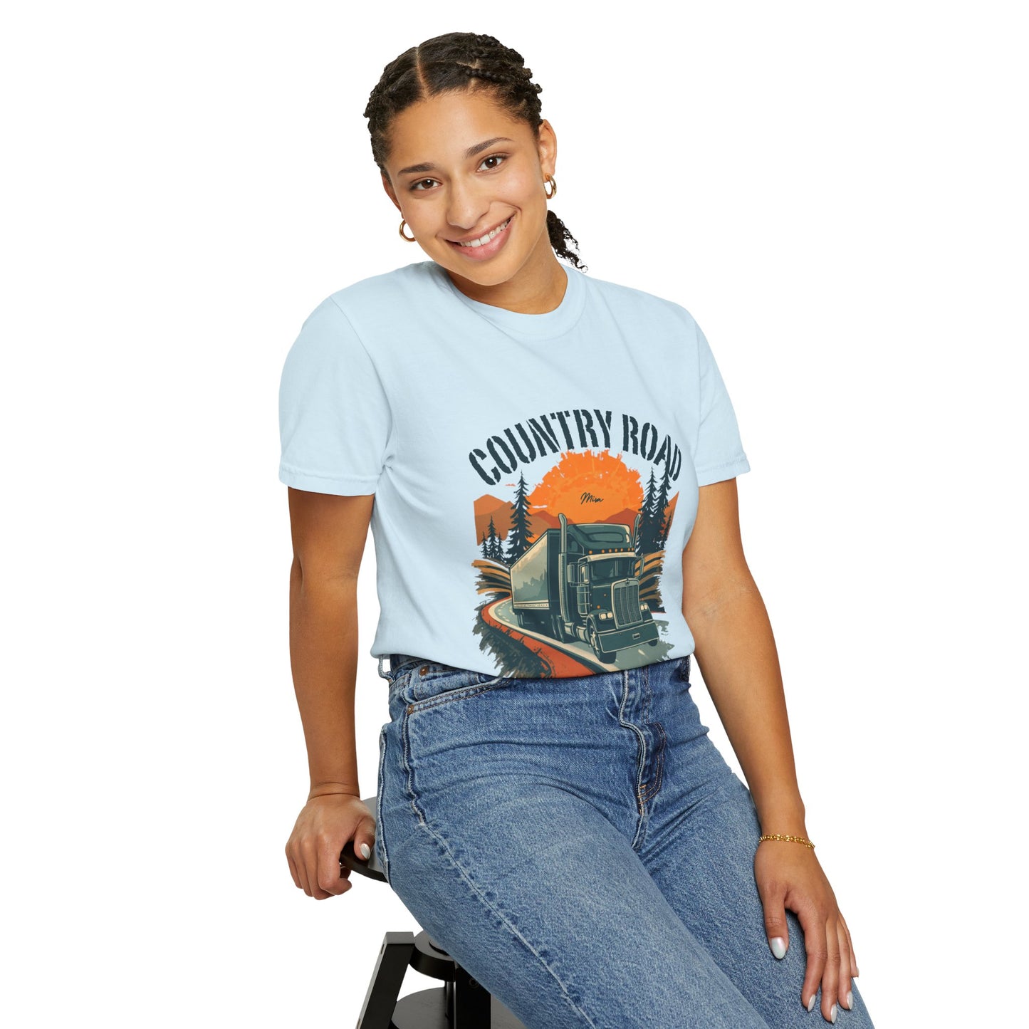 Country Road Truck Tee — "Take Me Home" Vintage Semi-Truck T-Shirt