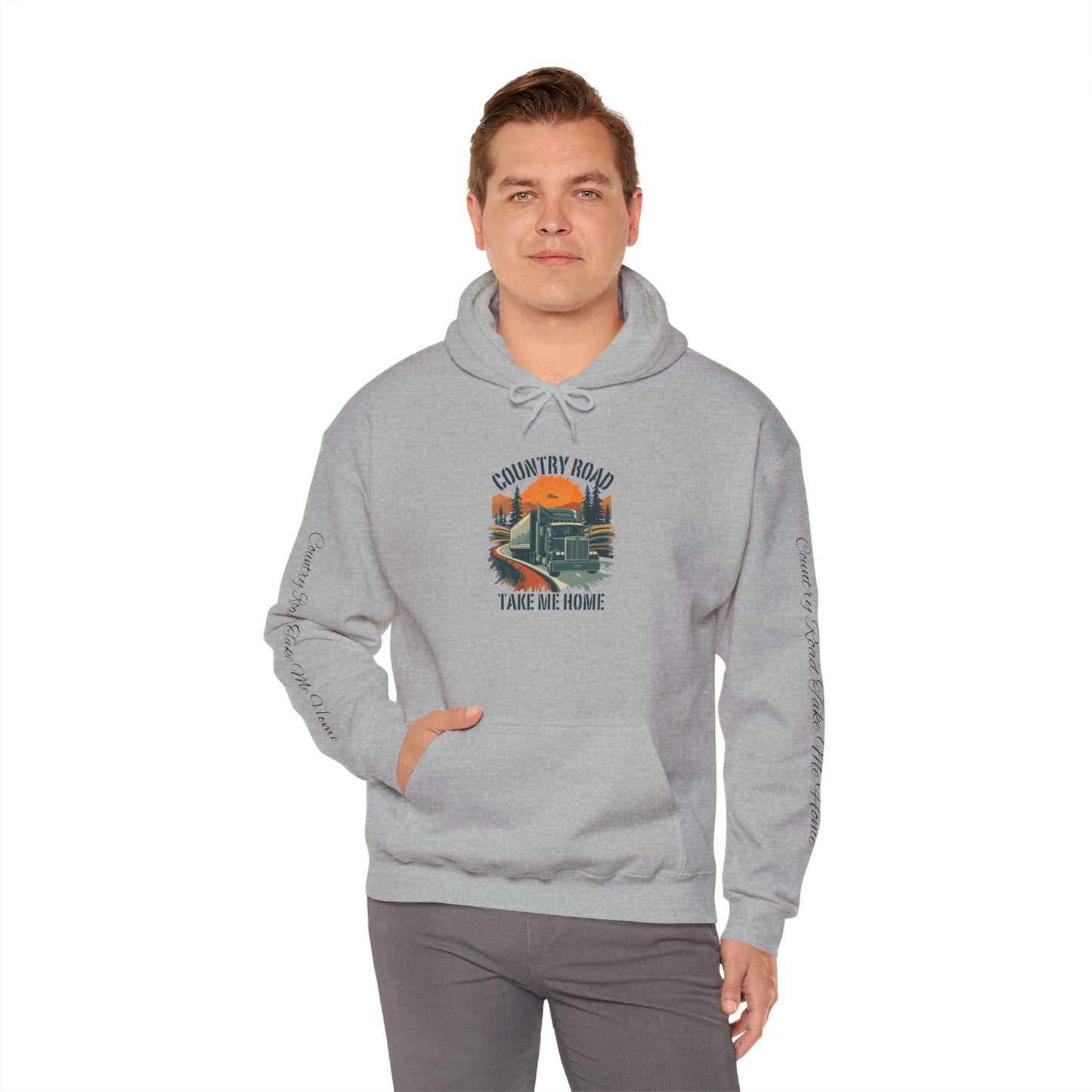 Country Road Hoodie - 'Take Me Home' Vintage Truck Graphic