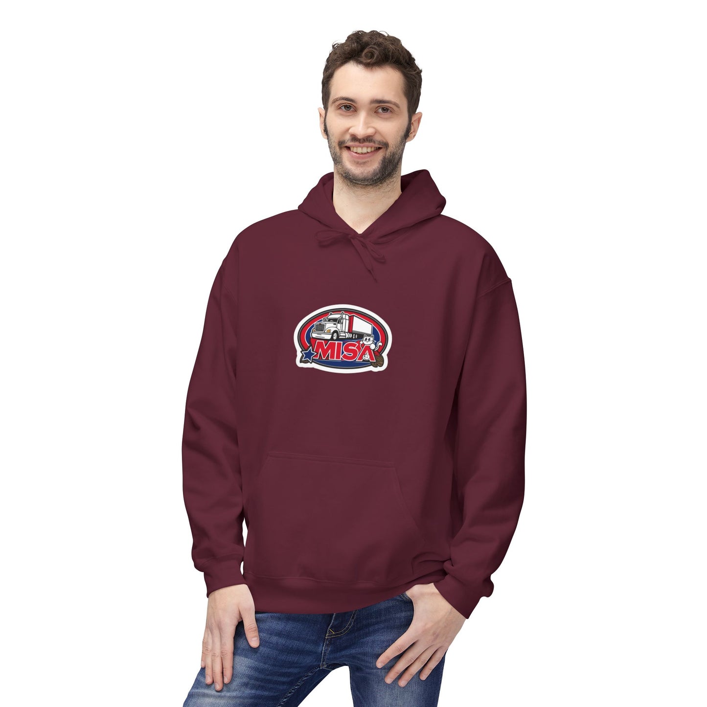 Country Road Truck Hoodie — "Country Road Take Me Home" Retro Semi Truck Pullover