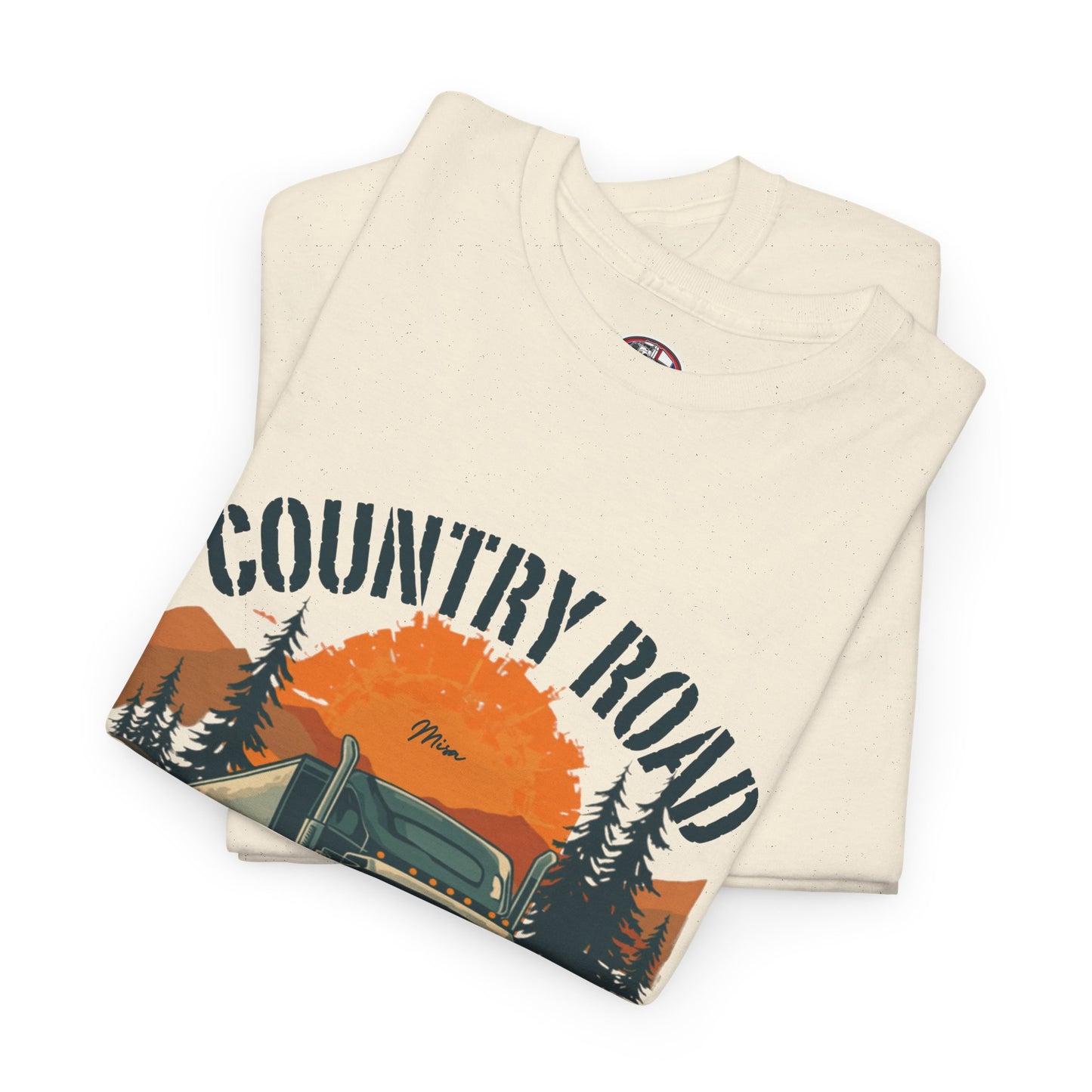 Country Road Truck Tee — "Country Road Take Me Home" Vintage Semi-Truck T-Shirt