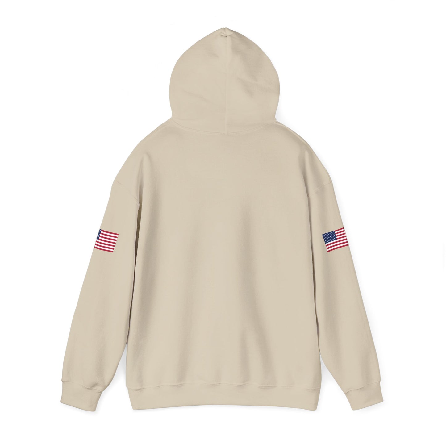 Trucker Hoodie - "Make Trucking Great Again" American Flag Sleeves