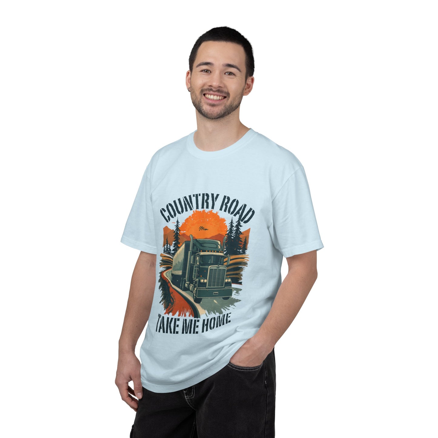Country Road Truck Tee — "Take Me Home" Vintage Semi-Truck T-Shirt