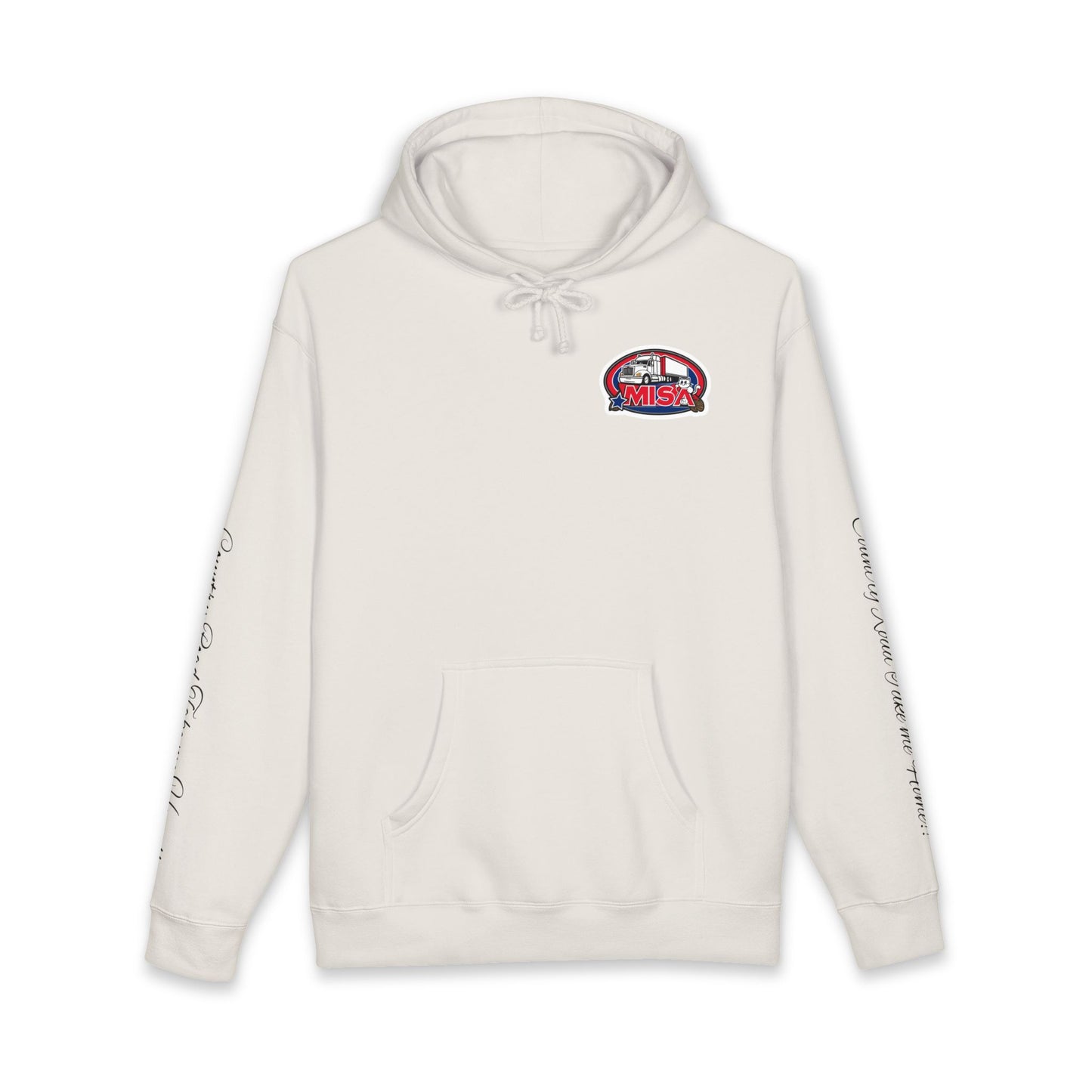Hoodie — "Country Road Take Me Home" Trucking Graphic Hooded Sweatshirt