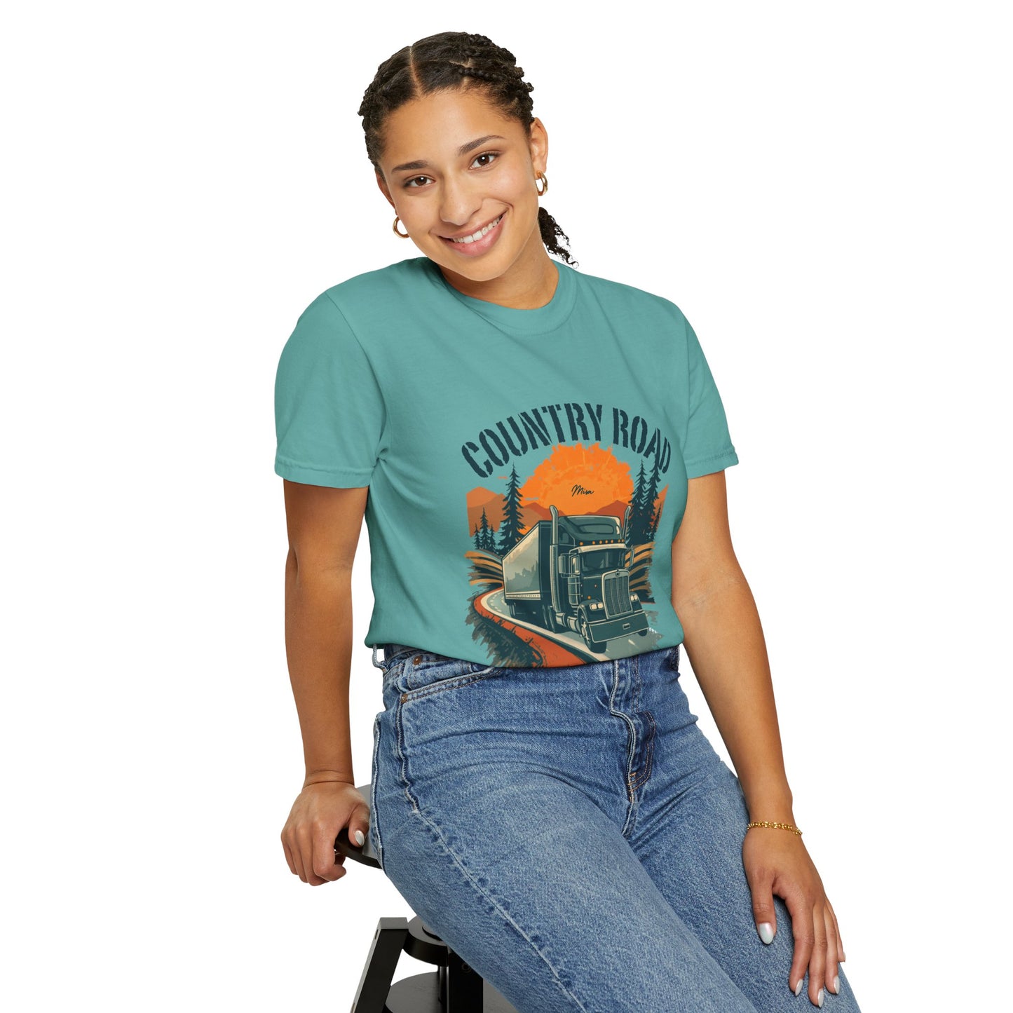 Country Road Truck Tee — "Take Me Home" Vintage Semi-Truck T-Shirt