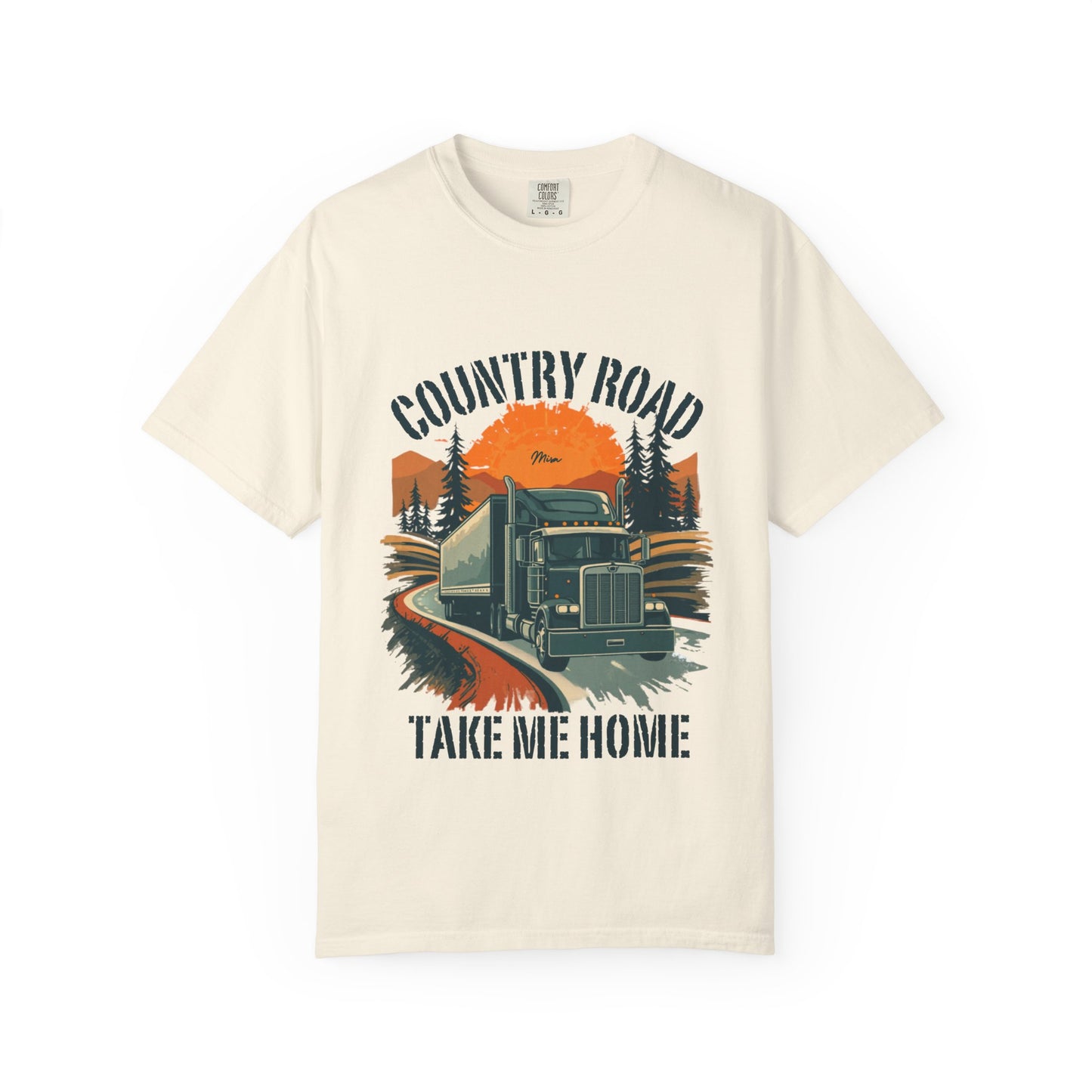 Country Road Truck Tee — "Take Me Home" Vintage Semi-Truck T-Shirt