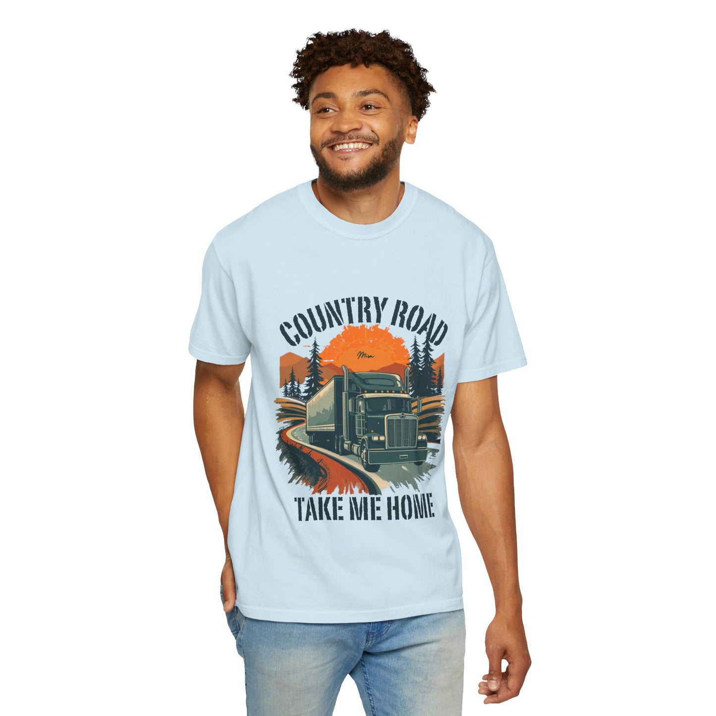 Country Road Truck Tee — "Take Me Home" Vintage Semi-Truck T-Shirt