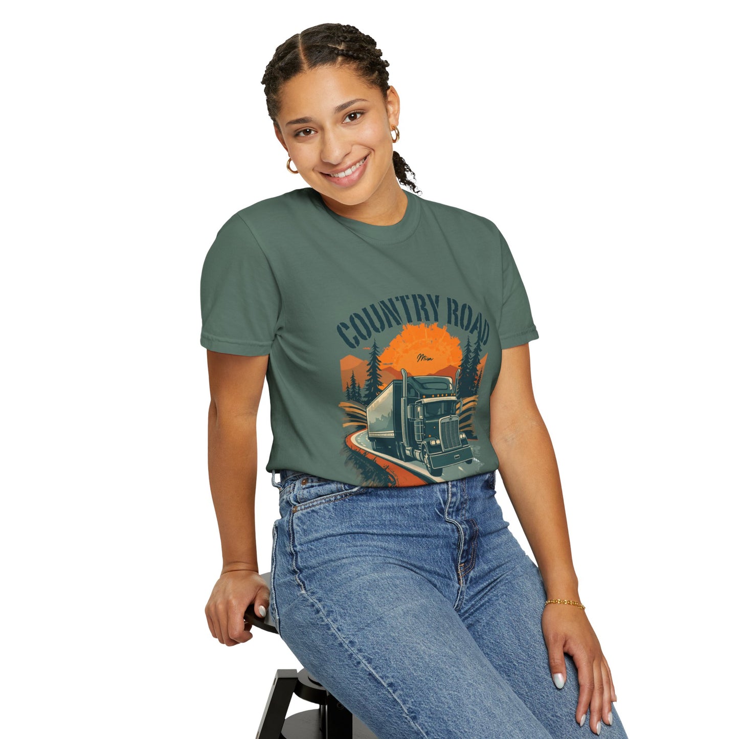Country Road Truck Tee — "Take Me Home" Vintage Semi-Truck T-Shirt