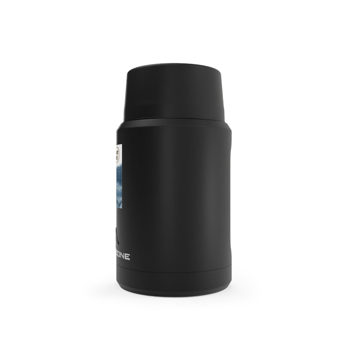 Titan Copper Insulated Food Storage by Printify, durable thermal container with humorous design, black finish, 16 oz capacity.