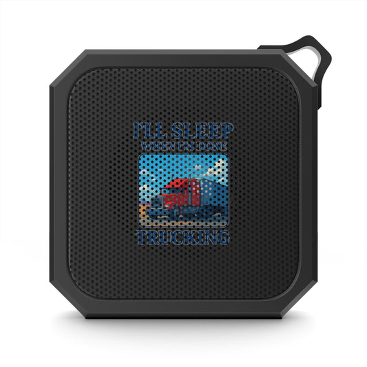 Outdoor Bluetooth speaker from Printing Life Edition in black, designed for rugged outdoor use and portable audio.