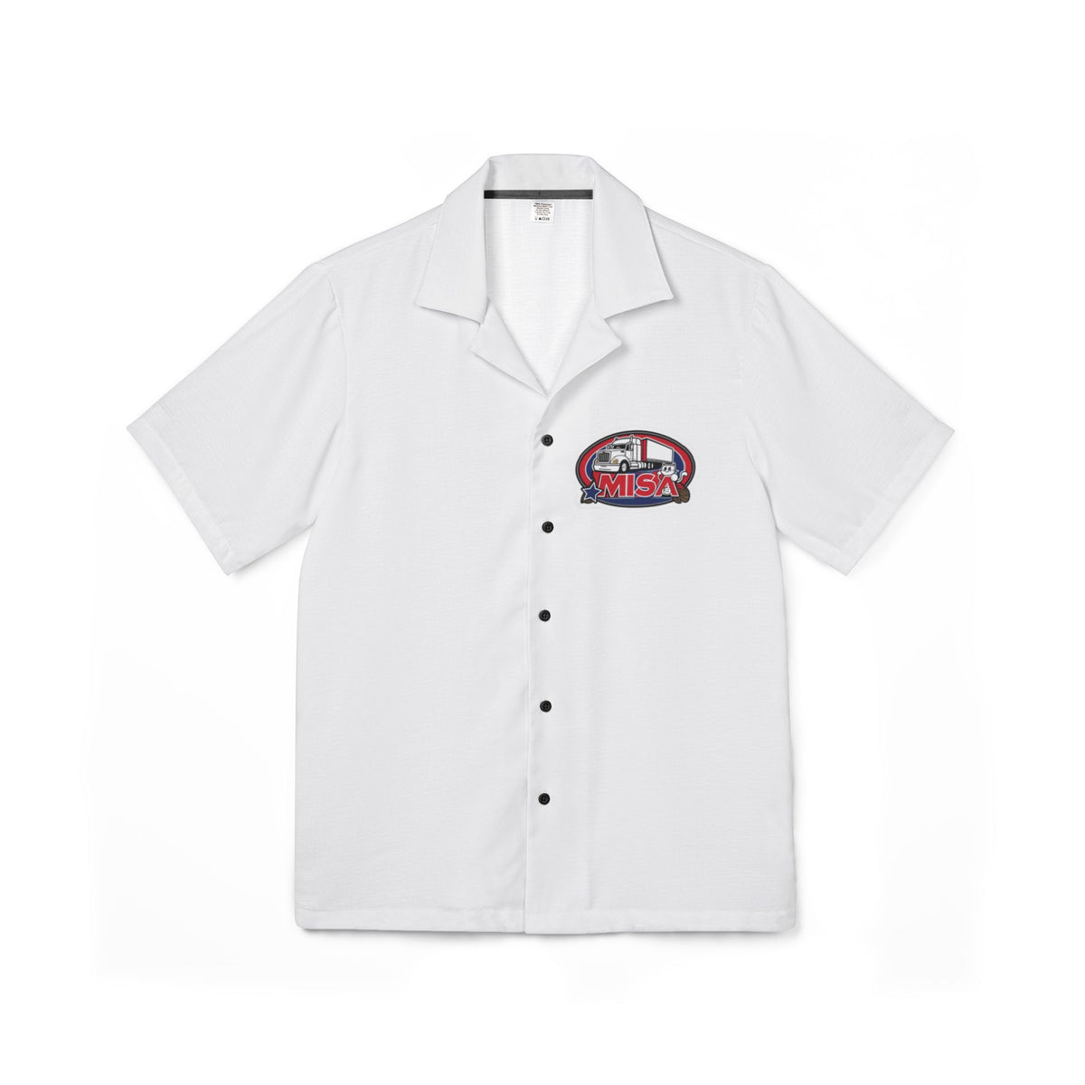 Men's Hawaiian Camp Shirt with all-over print featuring "Sir, You Can't Park Here" design by Printify