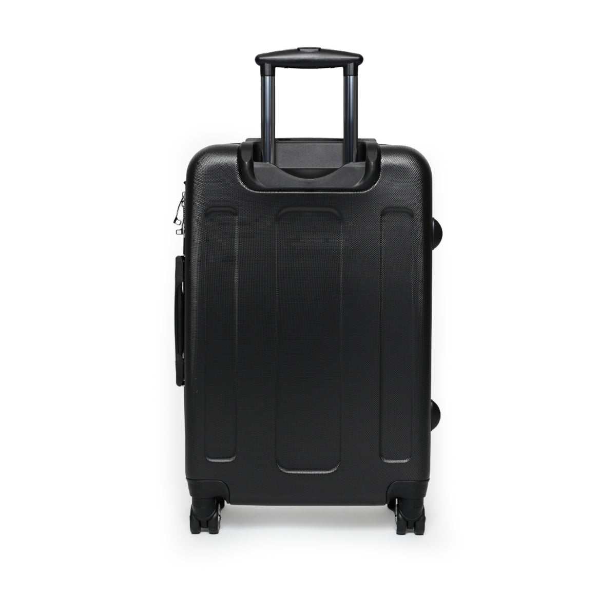 Black truck driver suitcase with "I'll Sleep When I'm Done" print, durable travel luggage bag for trucking or travel use.