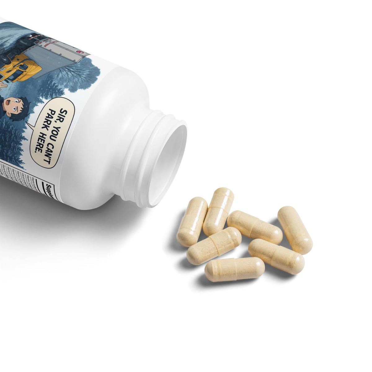 White bottle of Printify multivitamin for men supplement with 60 vegetable capsules, featuring a white cap and unflavored formula.