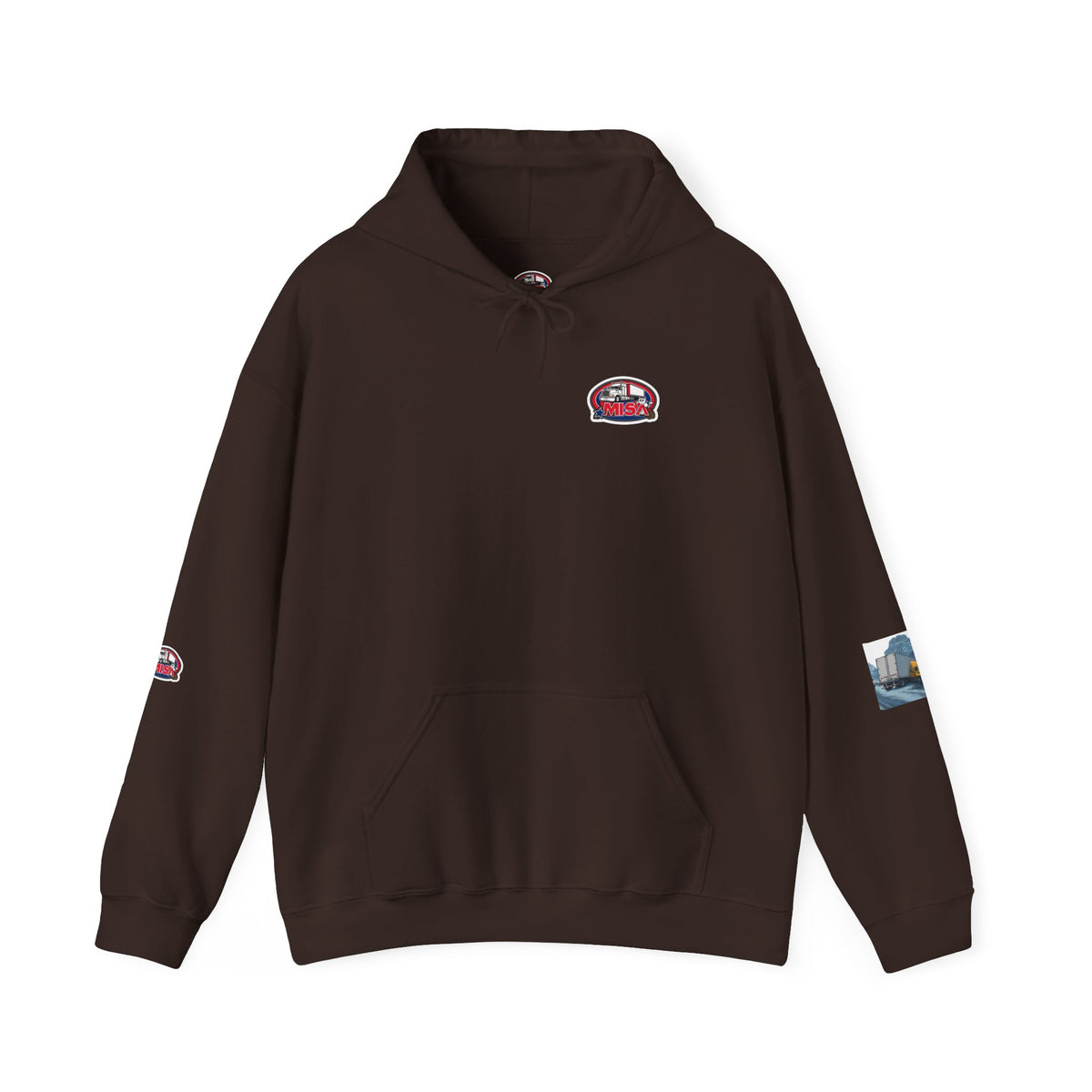 Unisex gray Heavy Blend hoodie by Printify with humorous "You Can't Park Here" design, casual and comfortable fit.