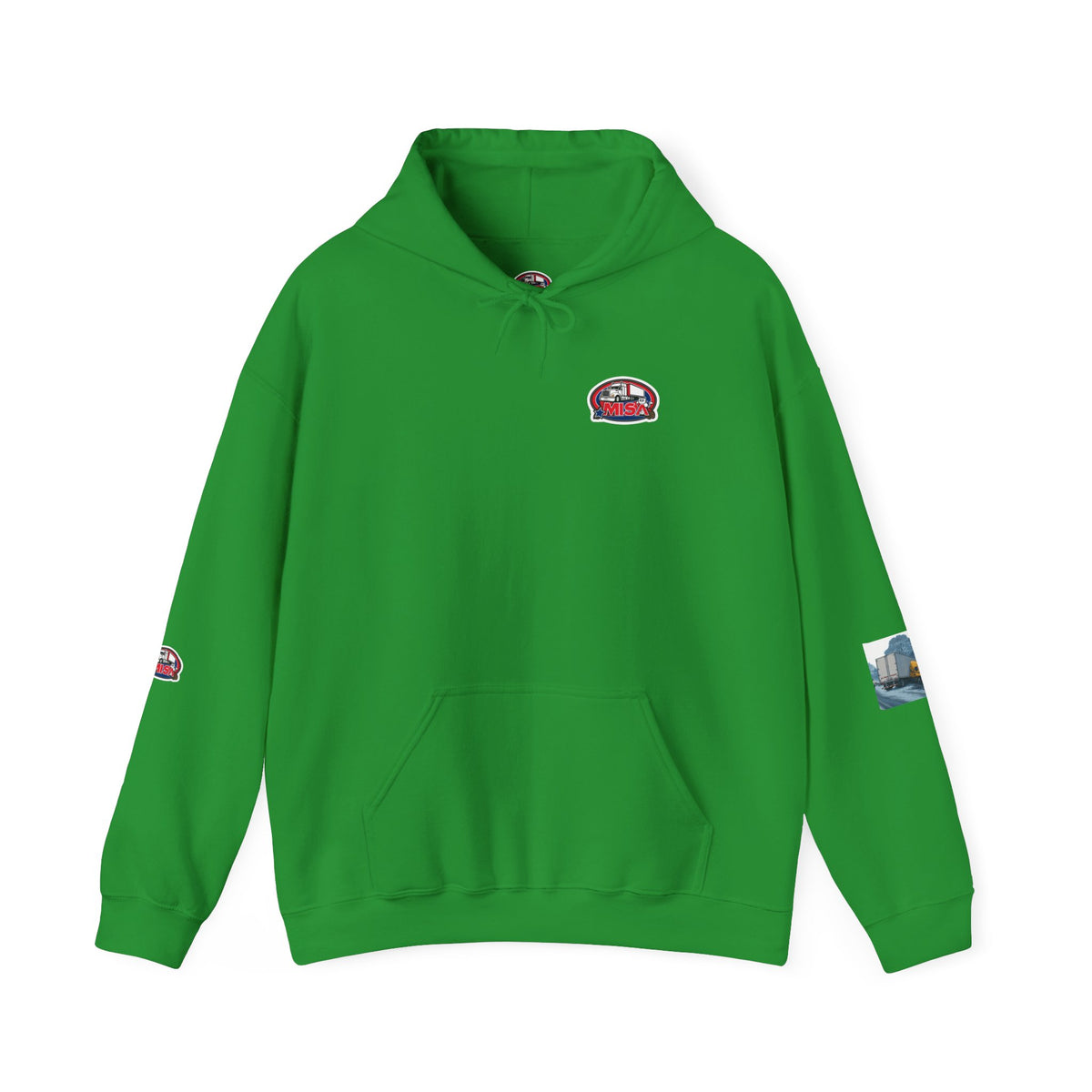 Unisex heavy blend hoodie with "You Can't Park Here" funny print, featuring a hood and casual fit from Printify.