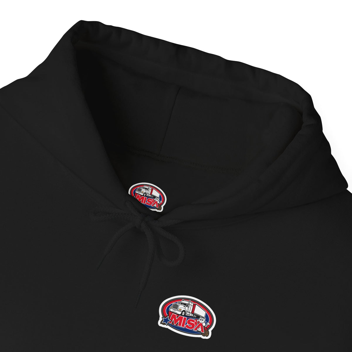 Unisex heavy blend hoodie with "You Can't Park Here" funny design, in ash color, by Printify.