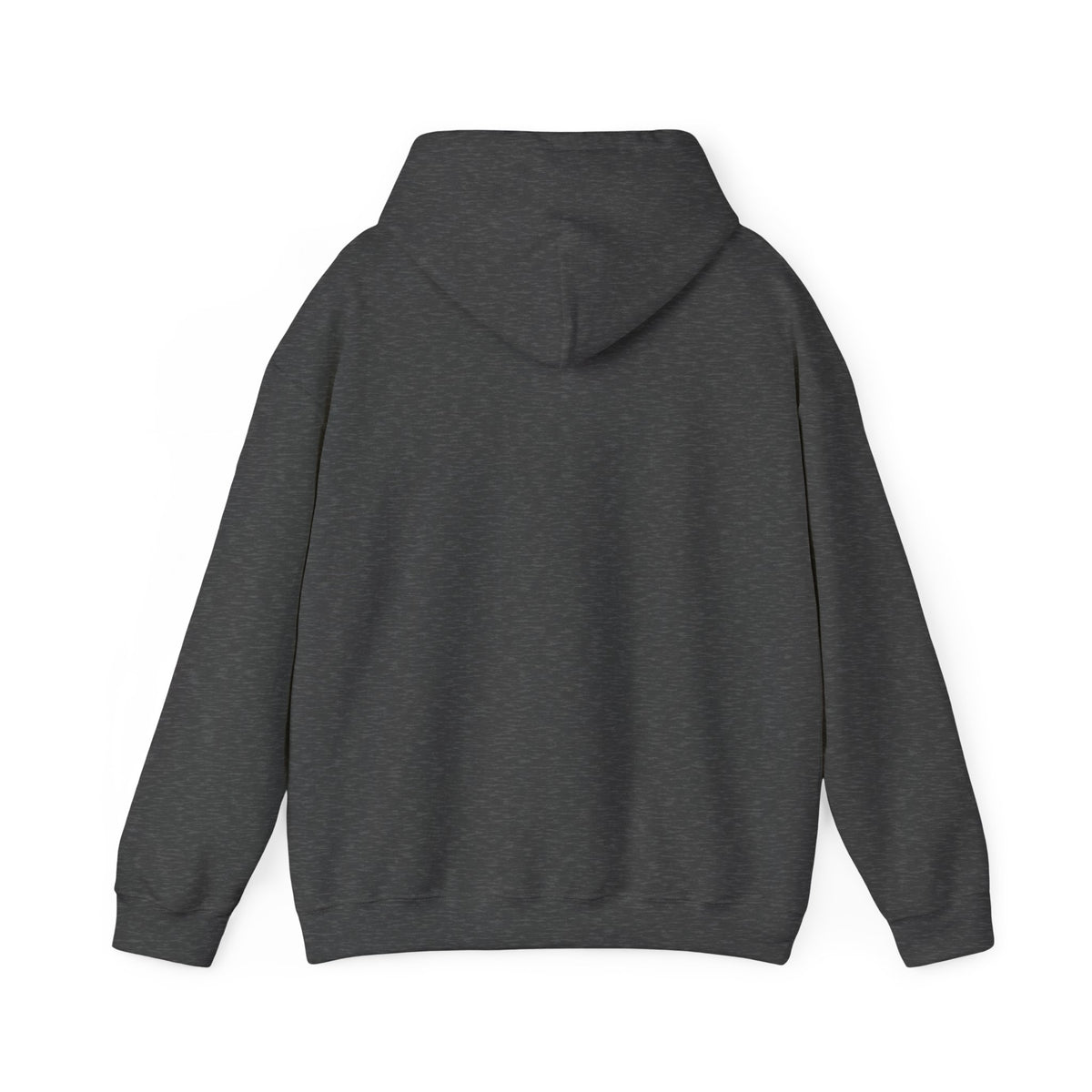 Unisex vintage flag hoodie by Printify in dark heather, featuring iconic retro flag design on heavy blend sweatshirt.