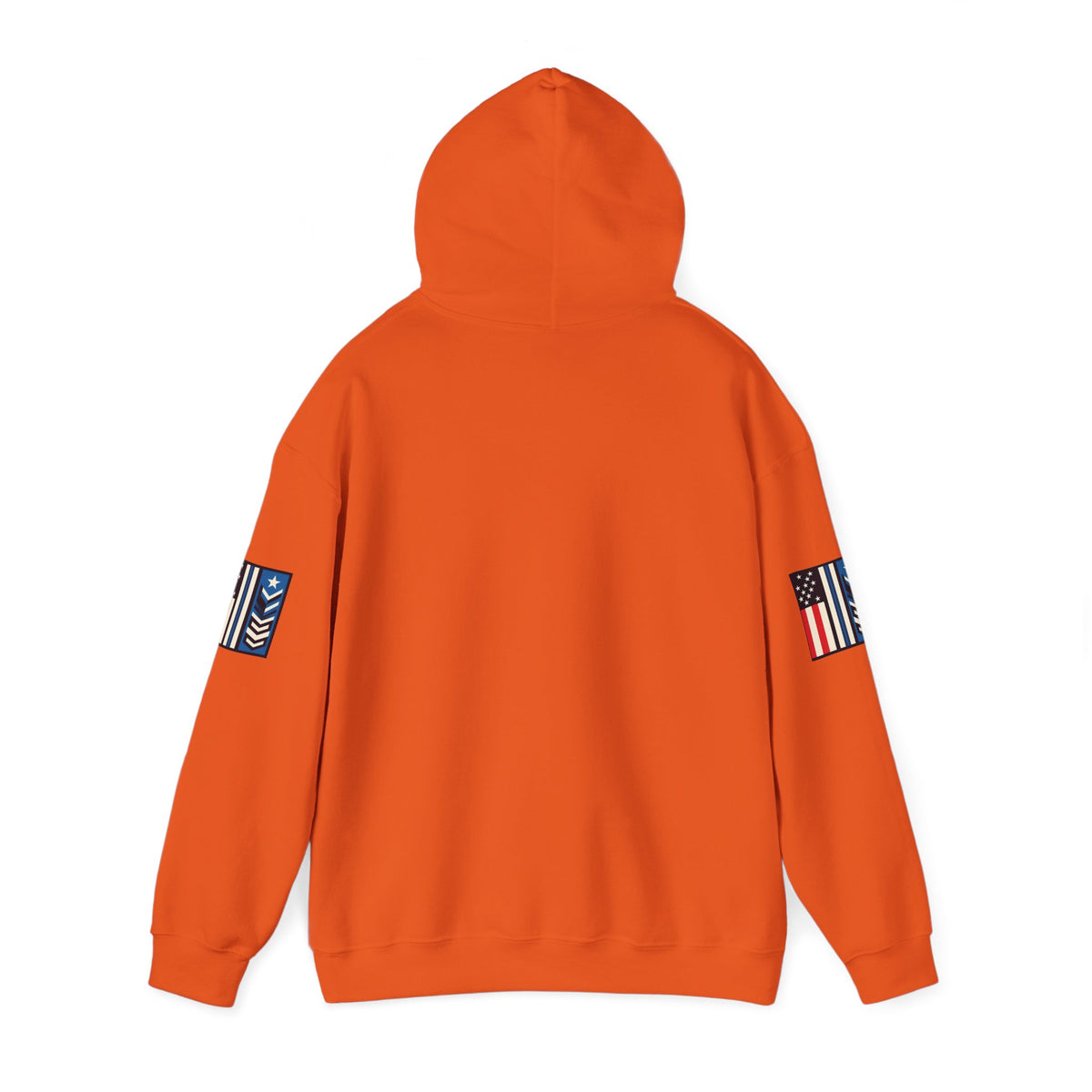 White Melting Down Unisex Hoodie with trucking design by Printify, featuring a casual fit and graphic print on the front.