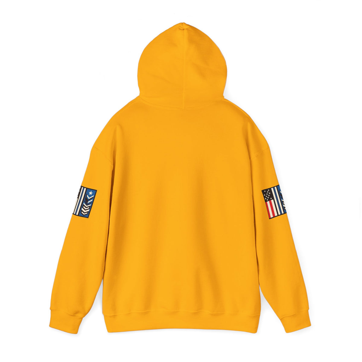 White Melting Down Unisex Hoodie with trucking design by Printify, featuring a casual hoodie style with colorful melting graphics.
