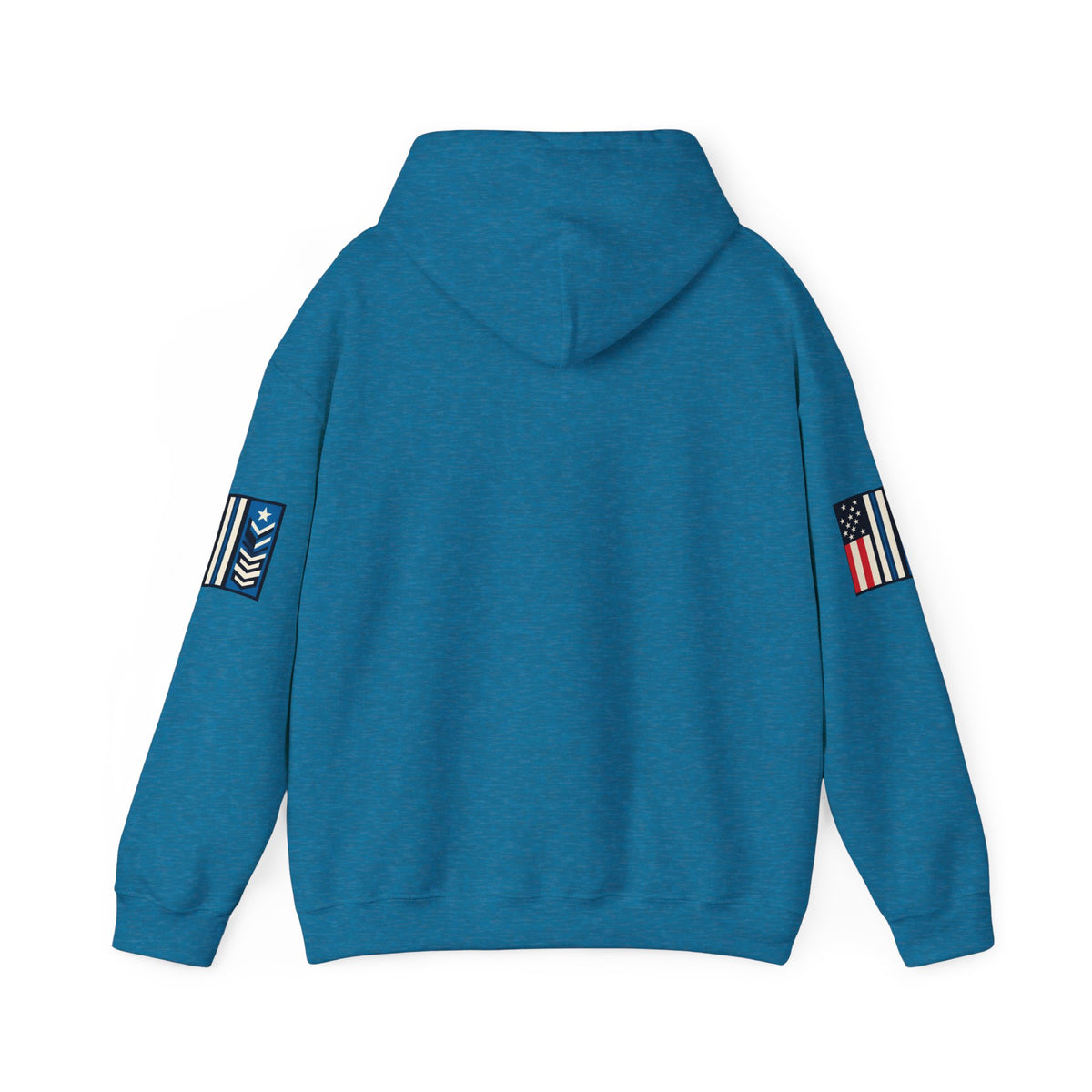 White Melting Down Unisex Hoodie by Printify with trucking design, featuring a casual fit and graphic print on the front.