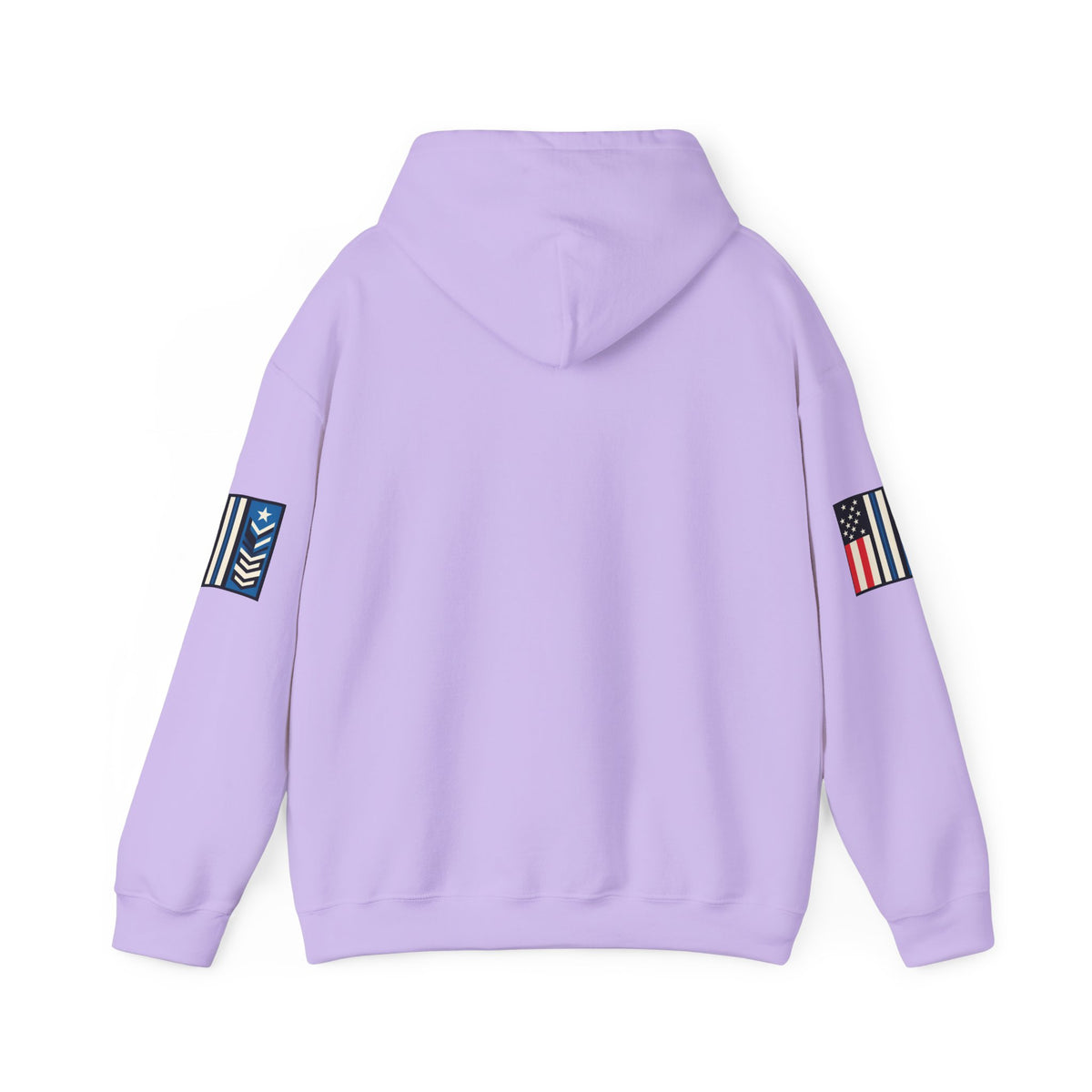 White Melting Down unisex hoodie with trucking design by Printify, featuring a bold, colorful graphic on the front.