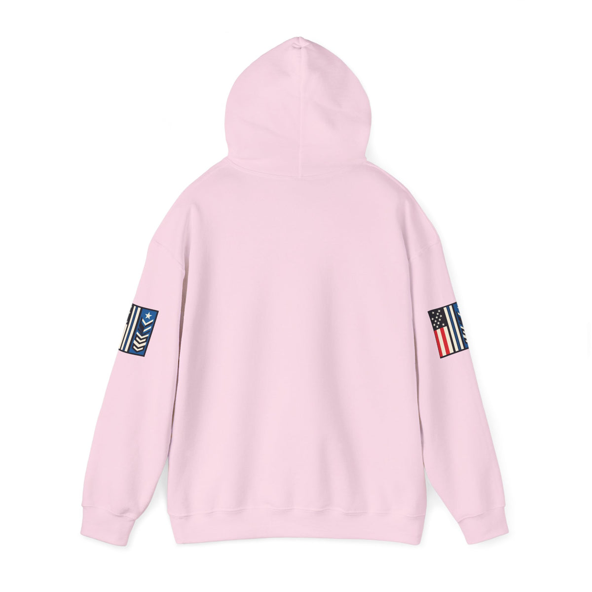 White Melting Down unisex hoodie featuring a trucking design by Printify, casual streetwear with a modern graphic print.