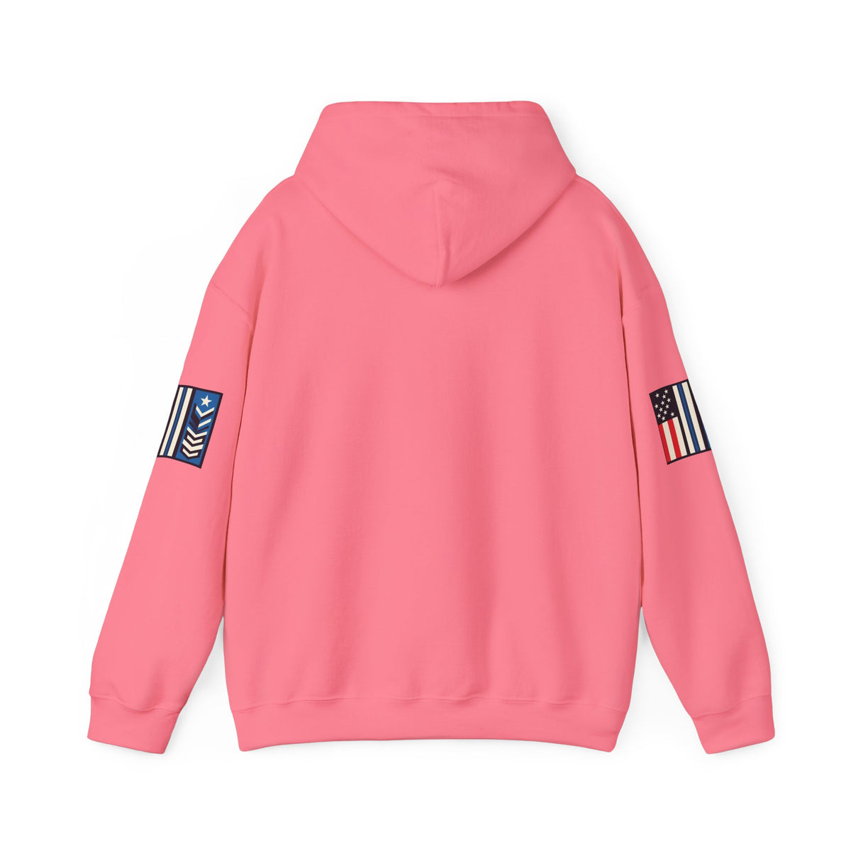 White Melting Down unisex hoodie with trucking design by Printify, featuring a casual fit and graphic print.
