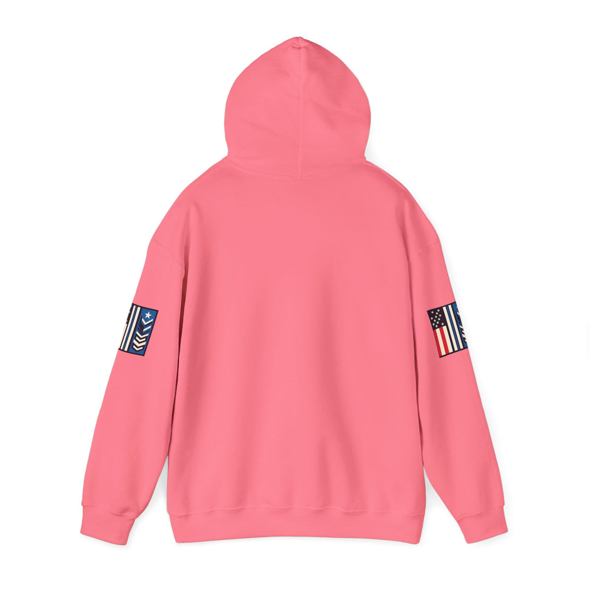 White Melting Down Unisex Hoodie with trucking design by Printify, featuring a relaxed fit and printed graphic on the front.