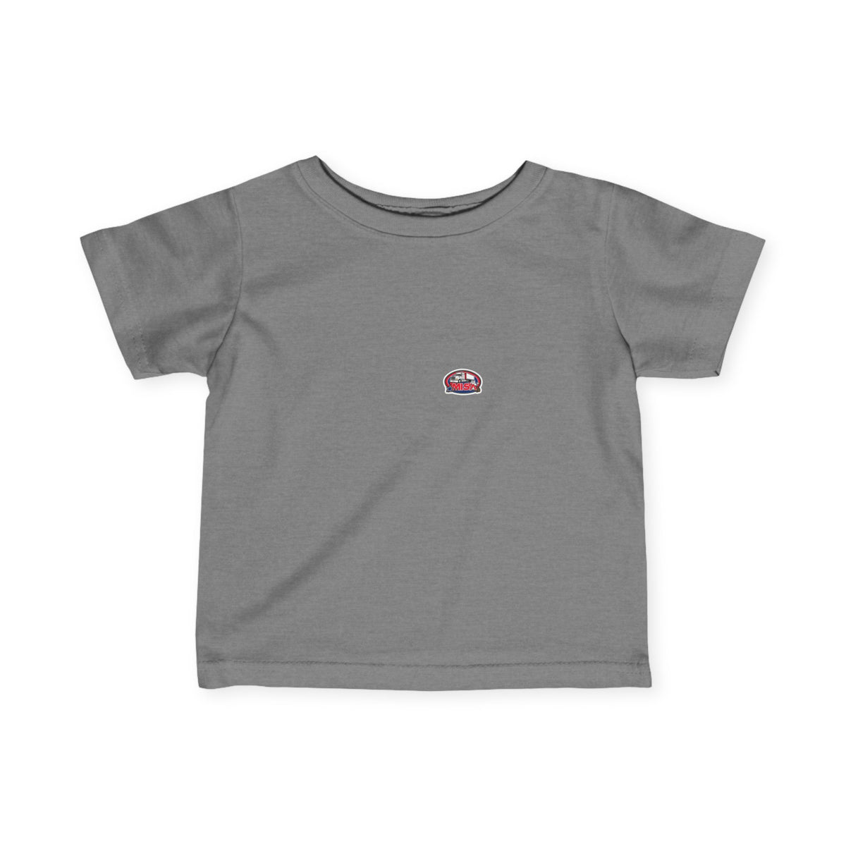 Black infant T-shirt from Printify featuring humorous "Sir, You Can't Park Here" print, designed for babies aged 6 months.