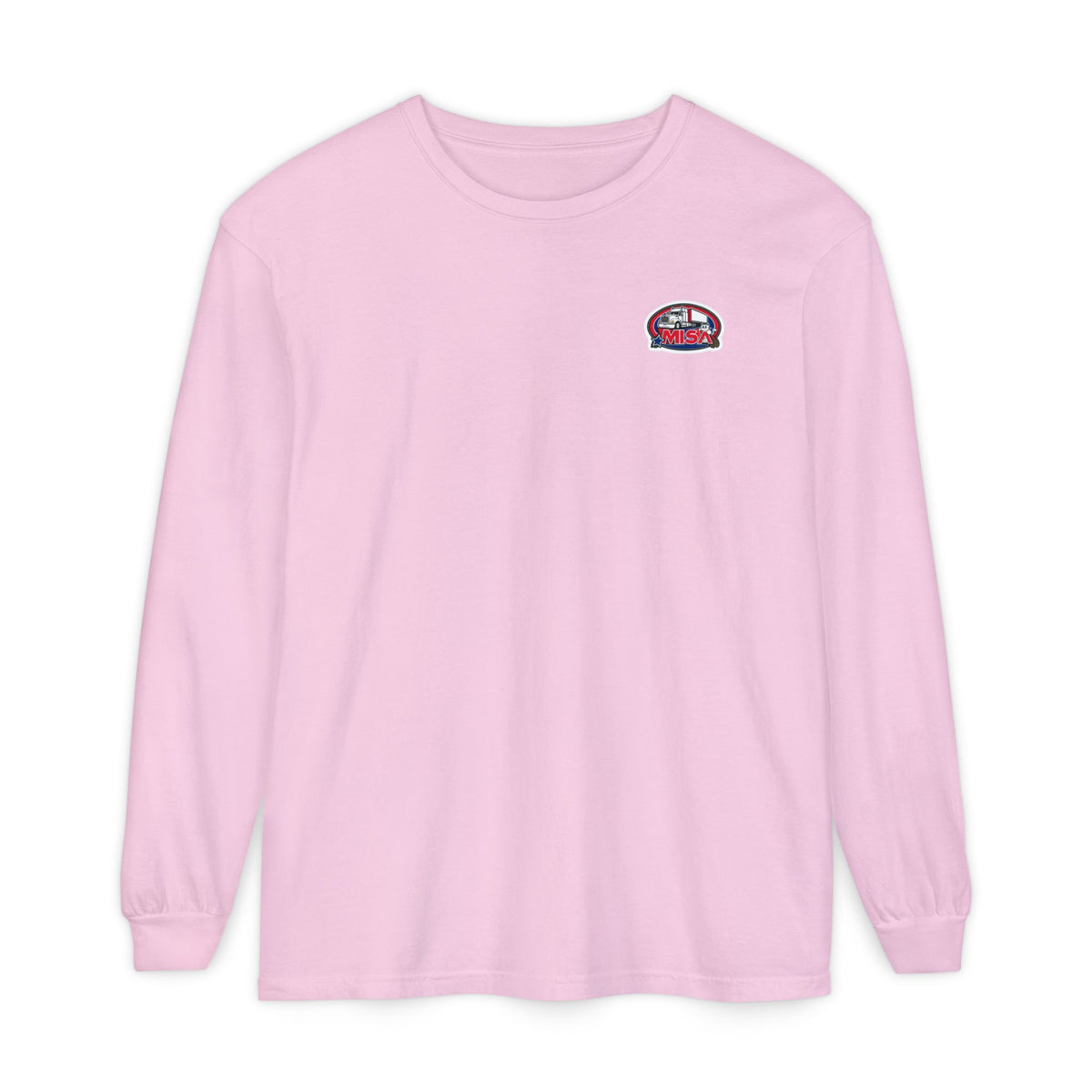 Black long-sleeve humor T-shirt by Printify featuring the funny quote "Sir, You Can't Park Here" for casual wear.