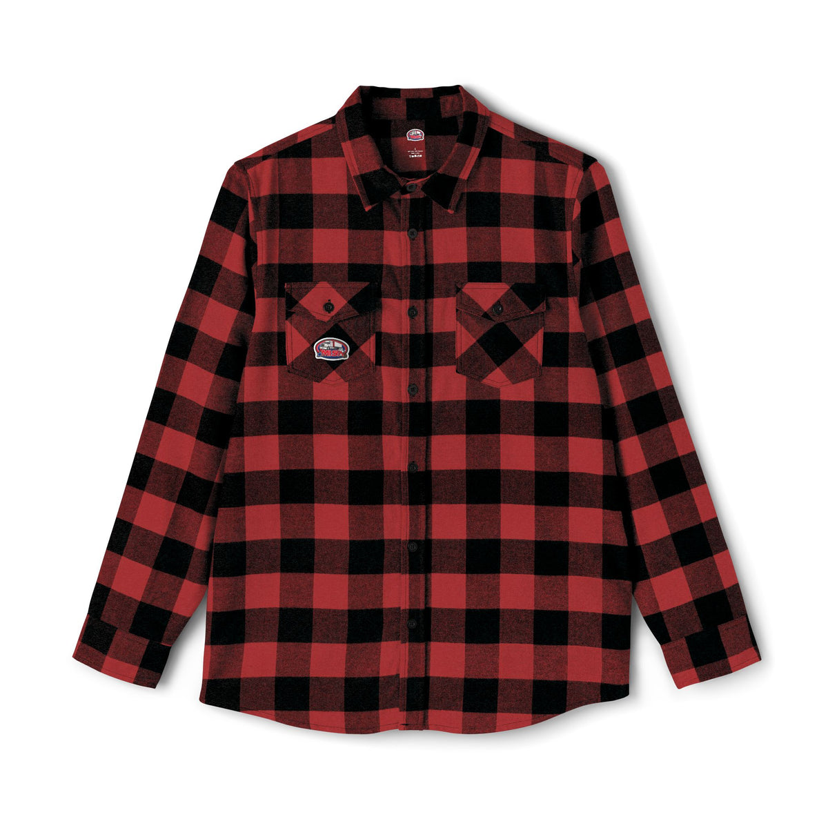 Unisex charcoal heather flannel shirt with humorous "Sir, You Can't Park Here" print, long-sleeve design by Printify.