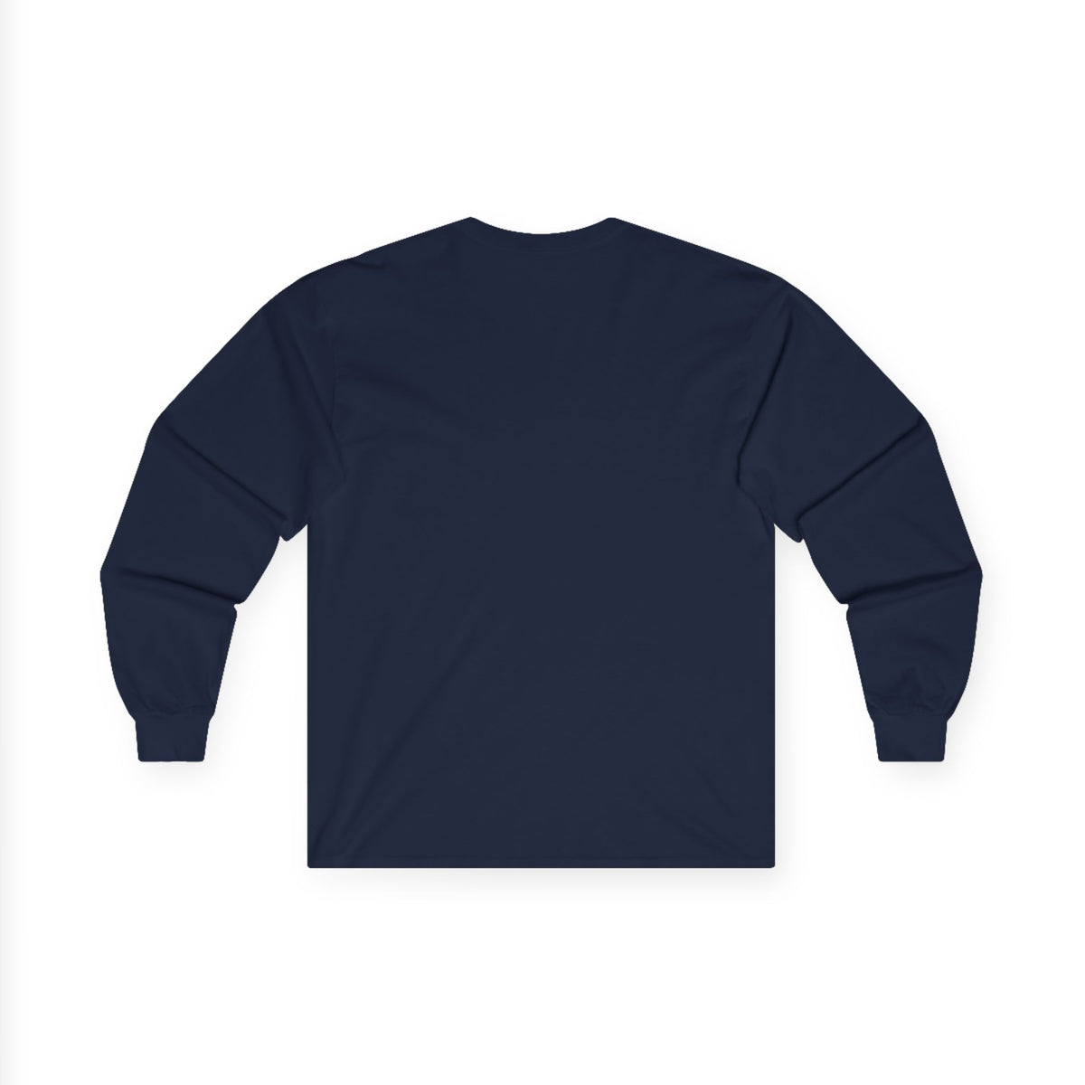 Red unisex long sleeve tee with "We Drive America's Economy" trucking slogan, featuring bold print on the front.