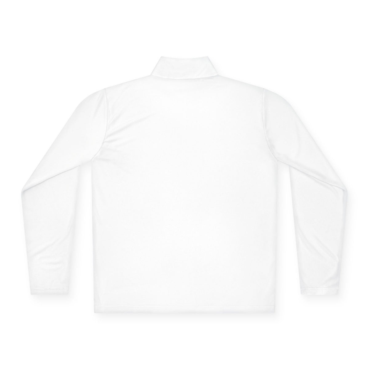 Unisex red quarter-zip long-sleeve pullover with printed slogan "I'll Sleep When I'm Trekking" by Printify.