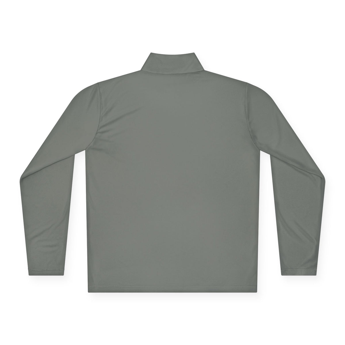 Unisex red long-sleeve quarter-zip pullover with "I'll Sleep When I'm Trekking" print by Printify, casual outdoor apparel.