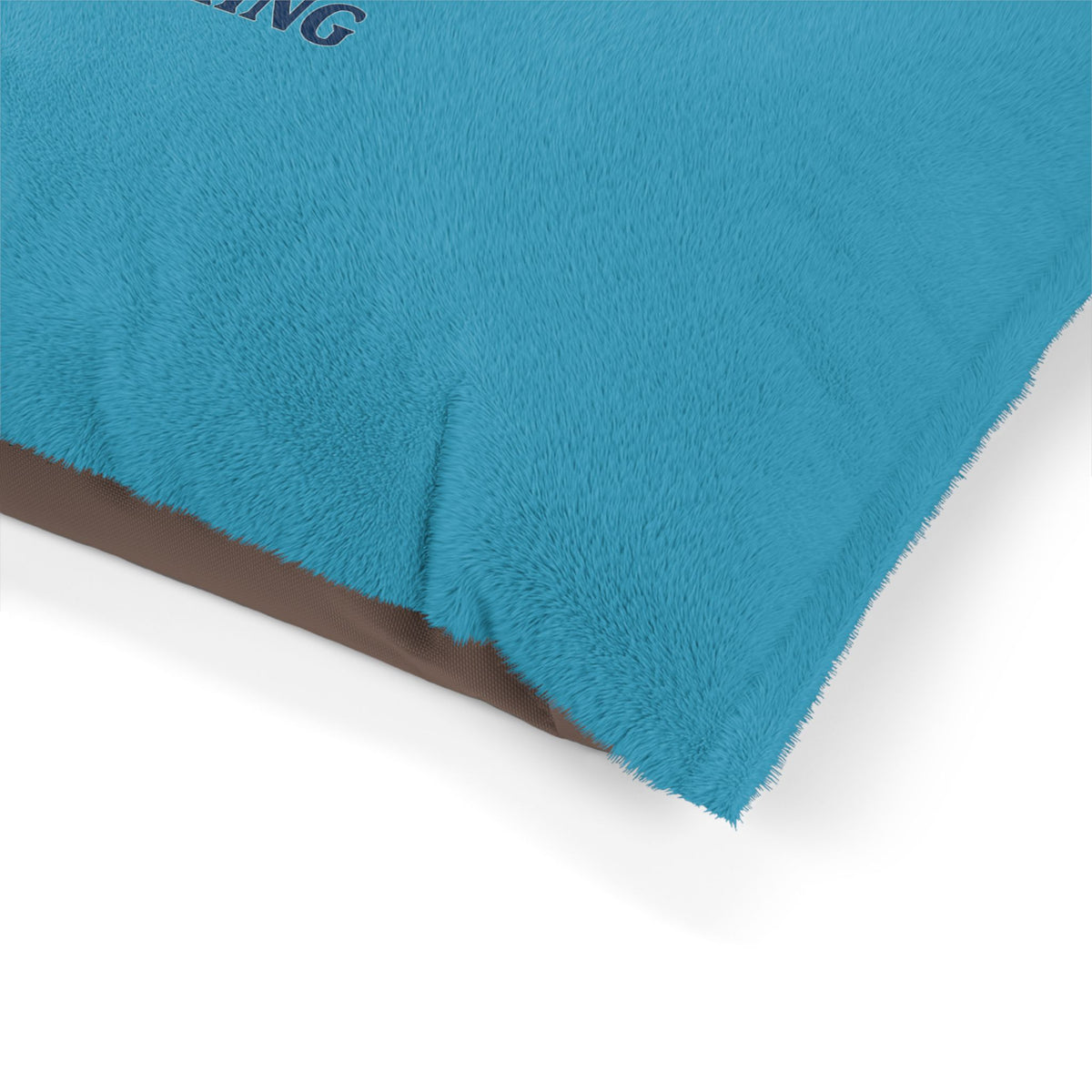 Comfortable trucking-themed pet bed by Printify, featuring a cozy design for dogs or cats to relax and sleep comfortably.