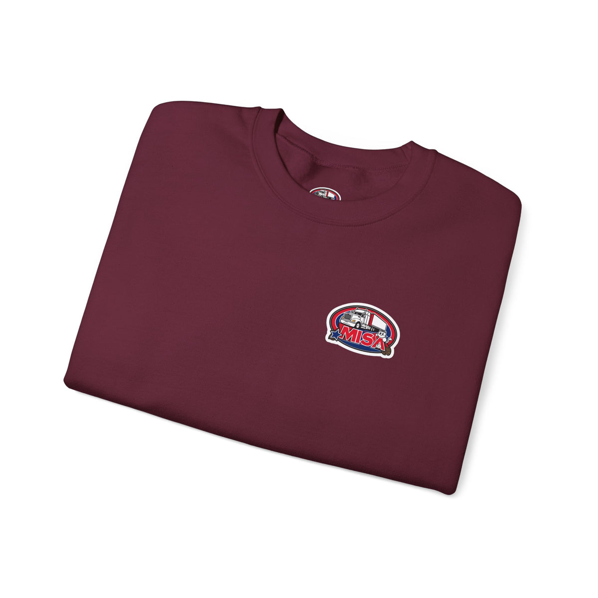 Unisex charcoal patriotic eagle sweatshirt with "We Drive America's Economy" slogan, heavy blend crewneck by Printify.