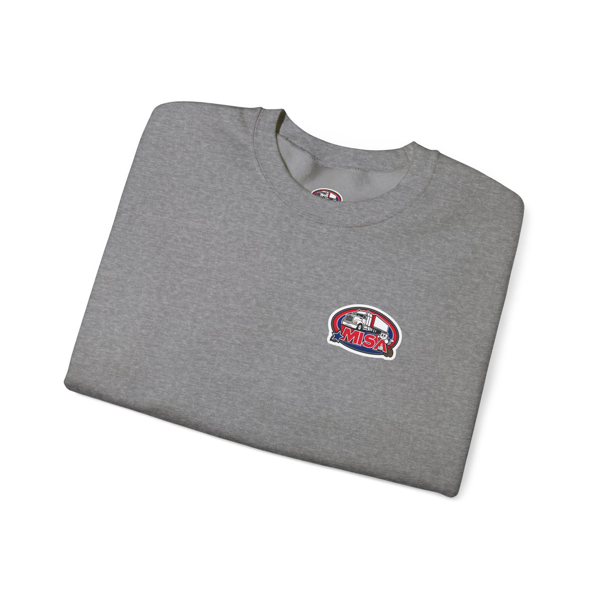 Unisex charcoal patriotic eagle sweatshirt by Printify featuring bold American-themed design and heavy blend crewneck style.