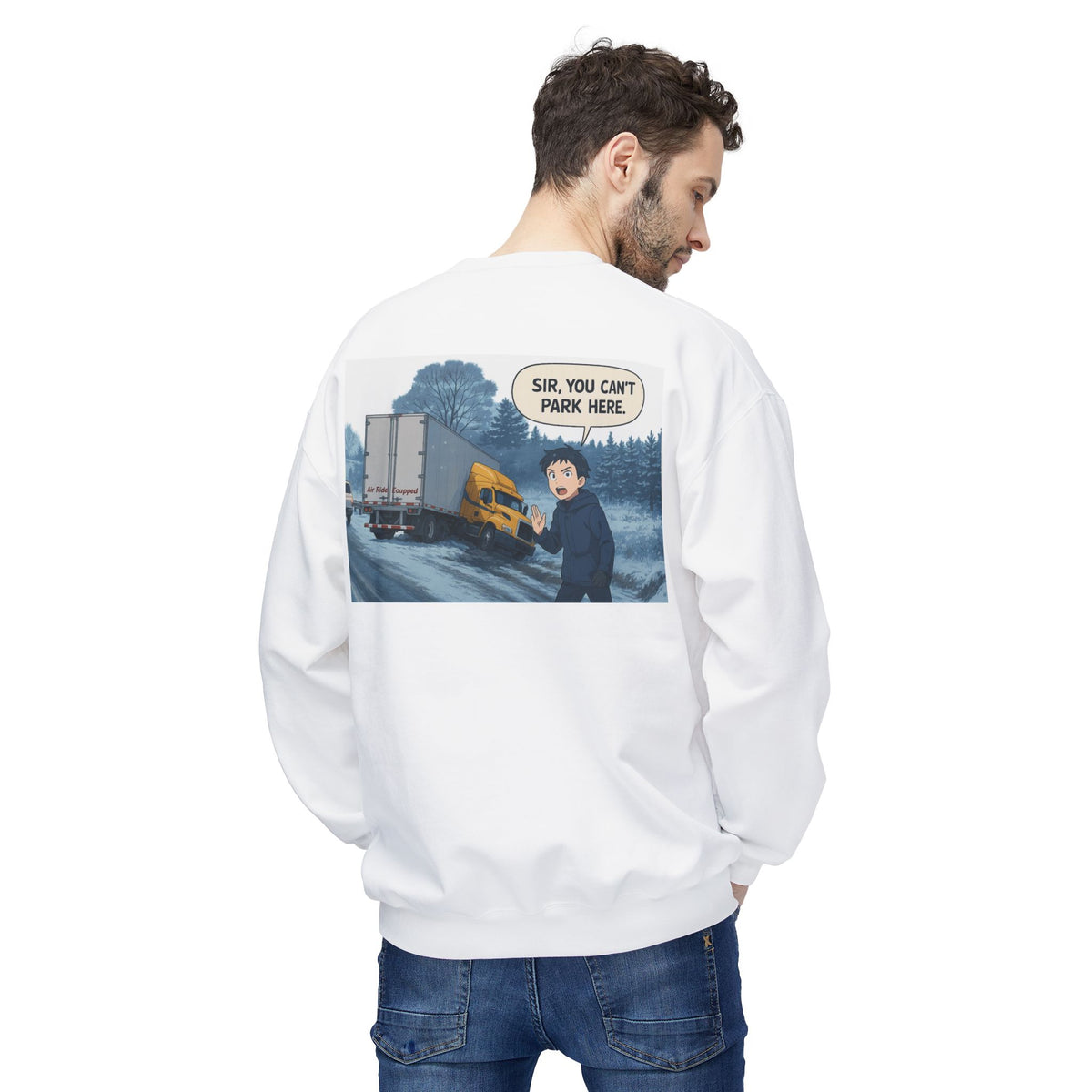 Charcoal unisex midweight softstyle fleece crewneck sweatshirt by Printify, showing the cozy, comfortable fit and classic design.