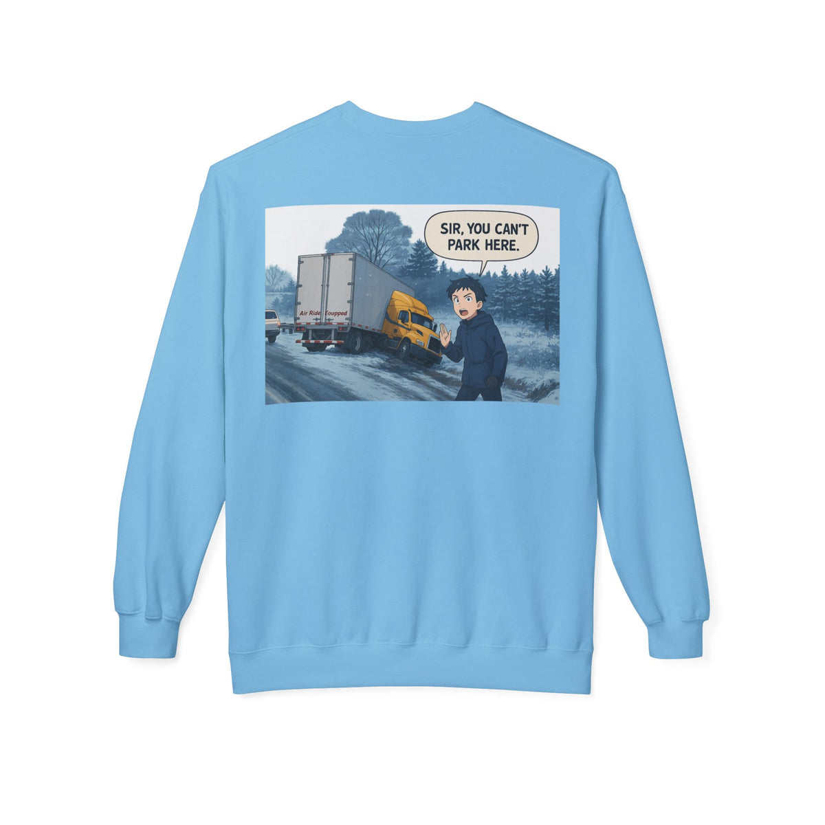 Charcoal unisex midweight softstyle fleece crewneck sweatshirt by Printify, featuring a comfortable, casual fit and cozy fabric.