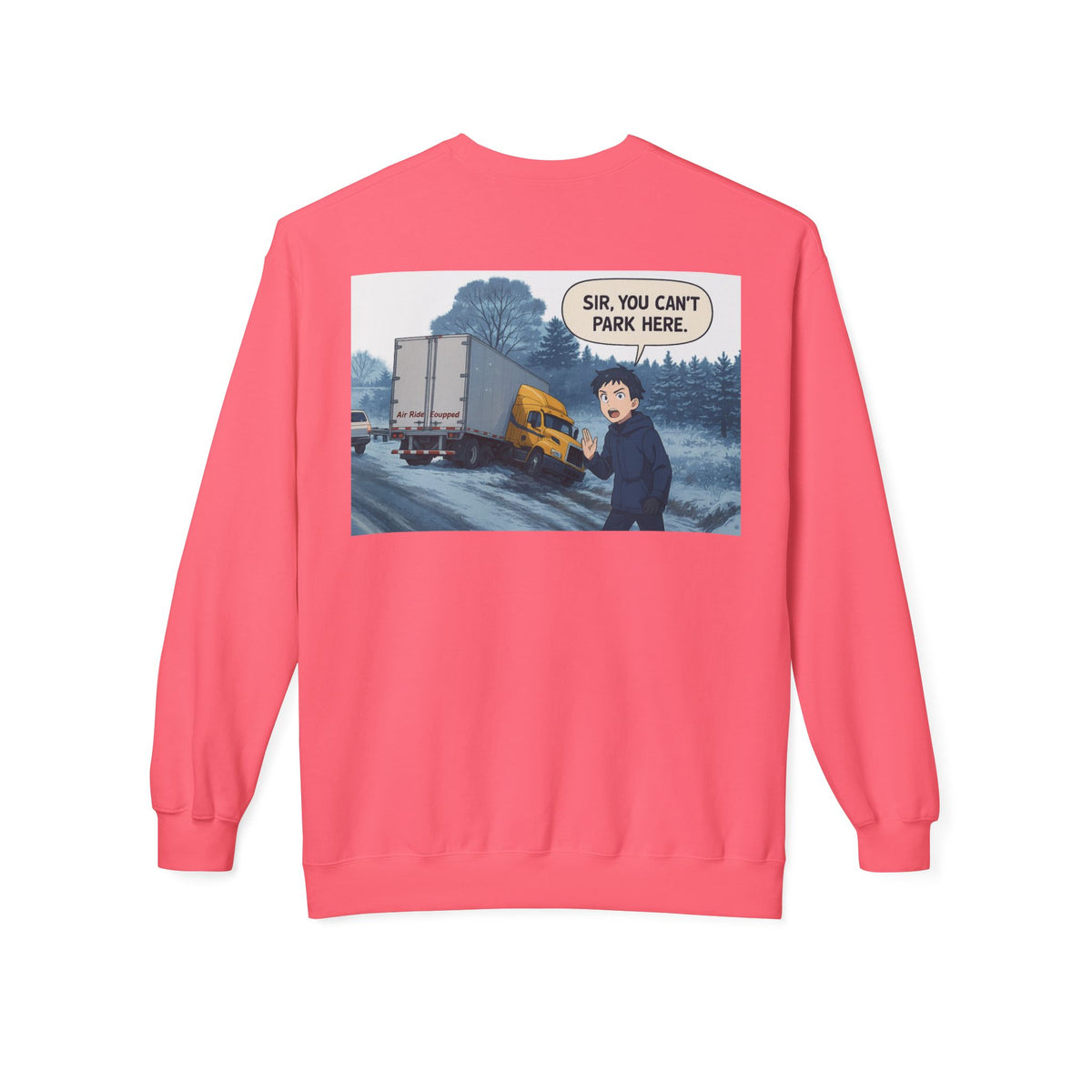 Charcoal unisex midweight fleece crewneck sweatshirt by Printify, soft and comfortable for everyday wear.