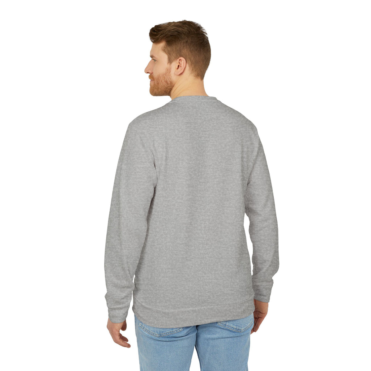 Collegiate green Printify trucking humor crewneck sweatshirt with the phrase "I'll Sleep When I'm Done" on the front.