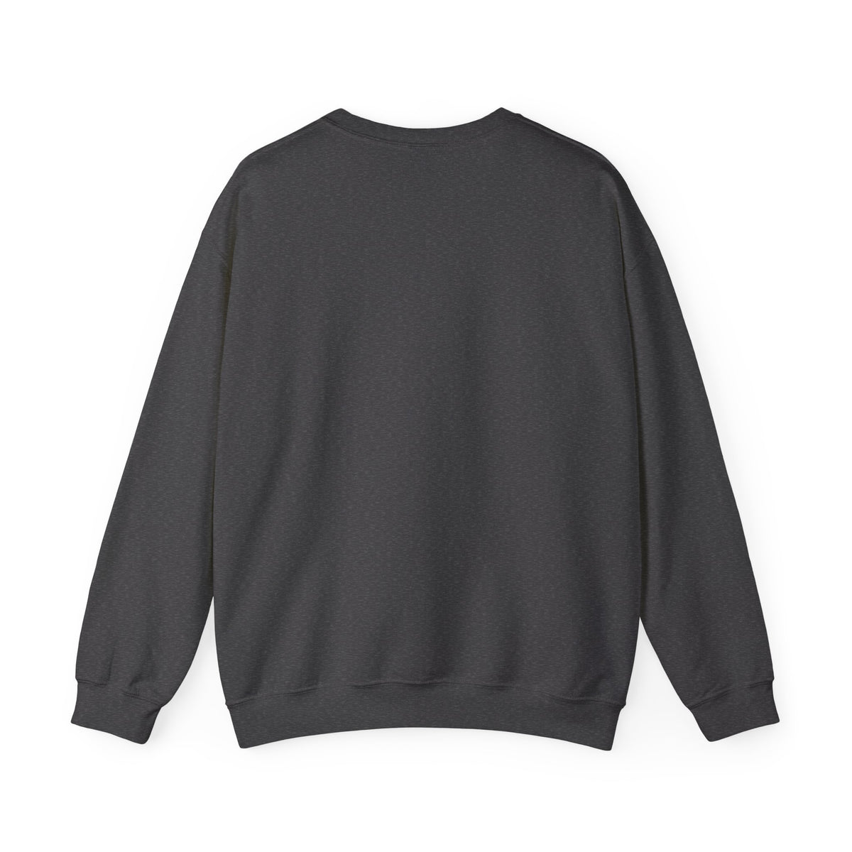 Dark heather crewneck sweatshirt with vintage semi-tractor graphic and "Make Trucking Great Again" slogan by Printify.