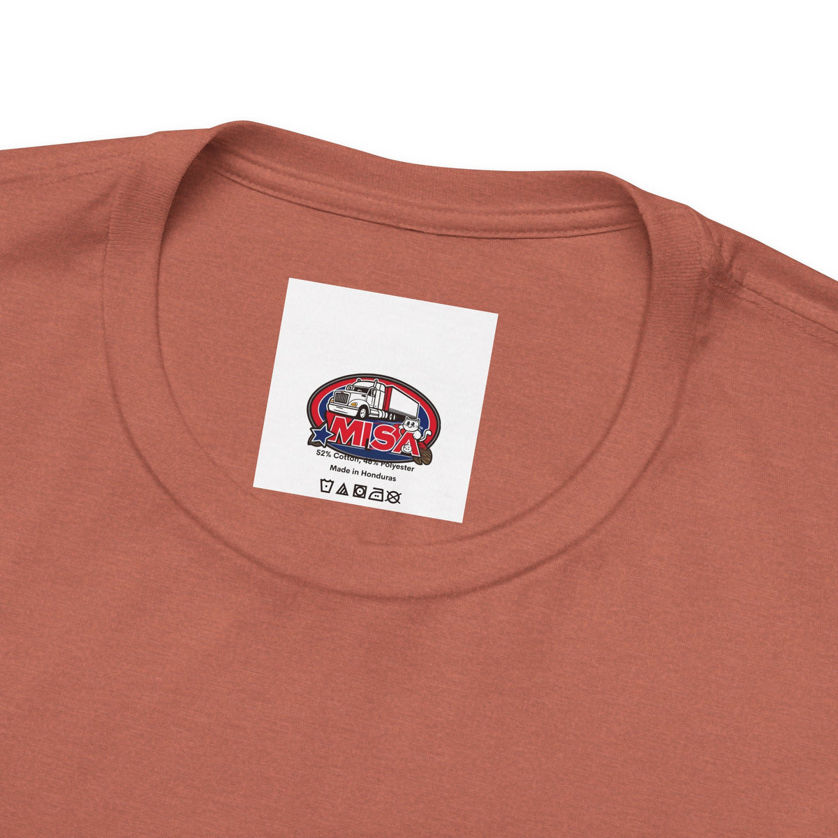 Unisex Heather Gray T-Shirt with "I'll Sleep When I'm Done Trucking" slogan, short sleeve, casual trucker apparel by Printify.