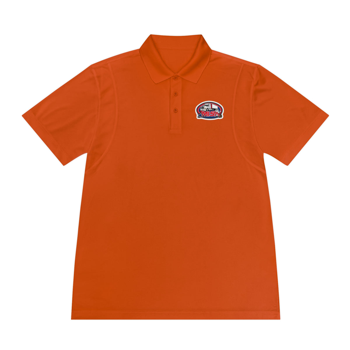 Black Printify men's sport polo shirt featuring a humorous cartoon design, casual T-shirt for everyday wear.