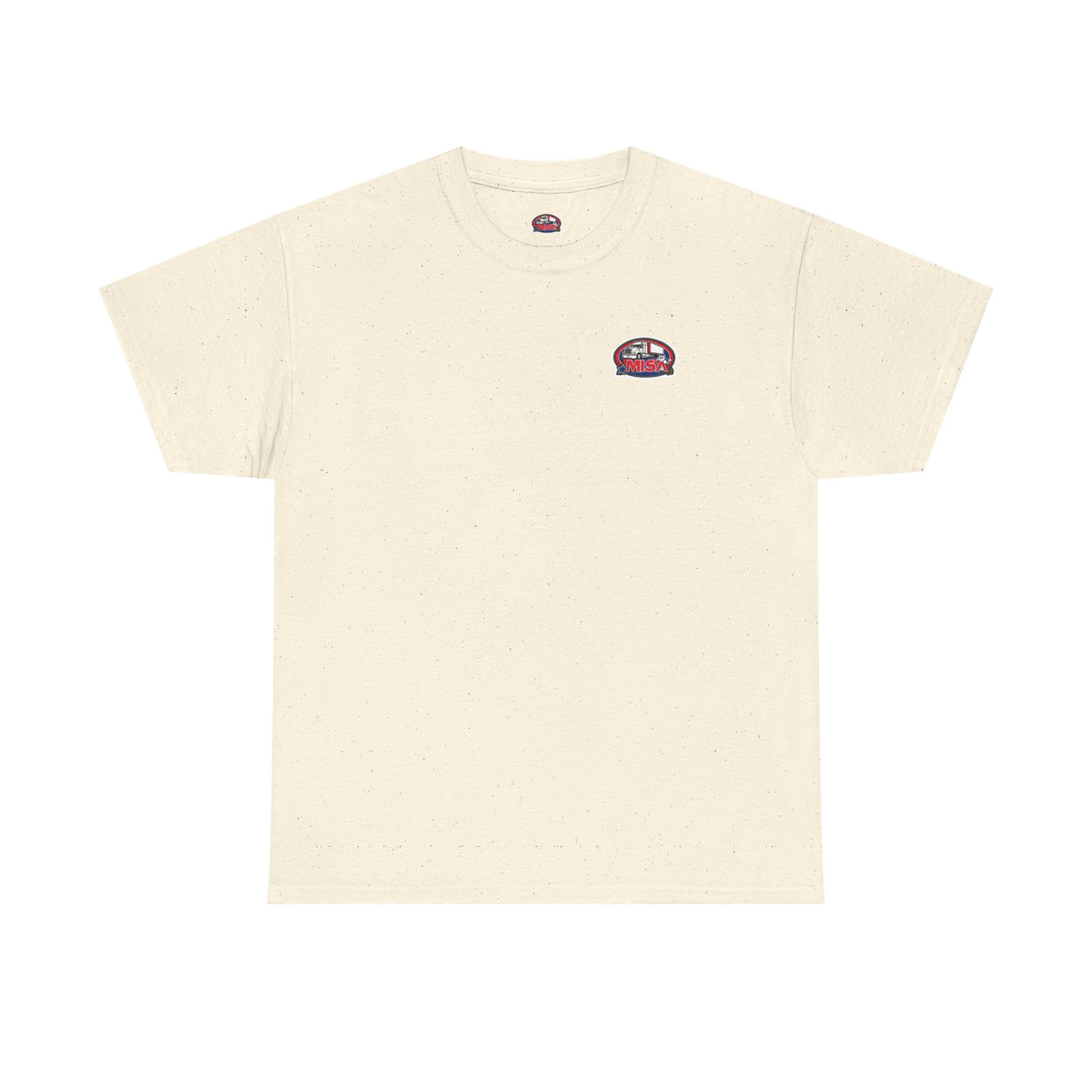 Unisex heavy cotton T-shirt with humorous "Sir, You Can't Park Here!" print, in cornsilk color, by Printify.