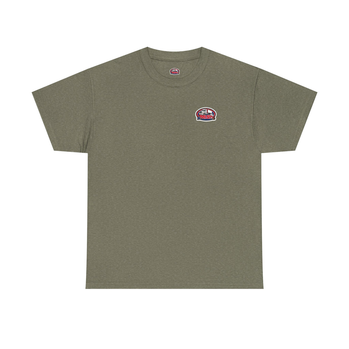 Funny unisex heavy cotton T-shirt with "Sir, You Can't Park Here!" slogan, by Printify, in a cornsilk color.