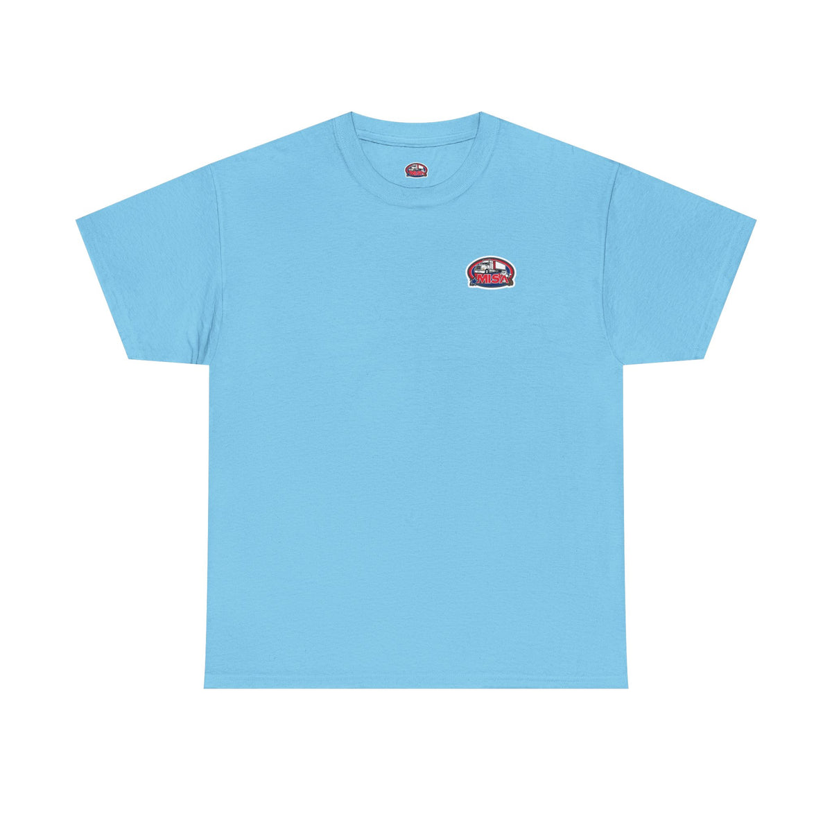 Funny unisex heavy cotton T-shirt with "Sir, You Can't Park Here!" slogan, made by Printify, in cornsilk color.